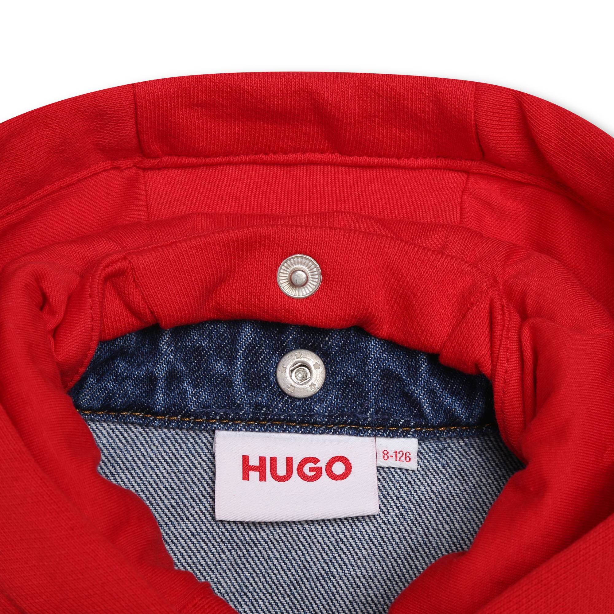 Removable-hood denim jacket HUGO for BOY