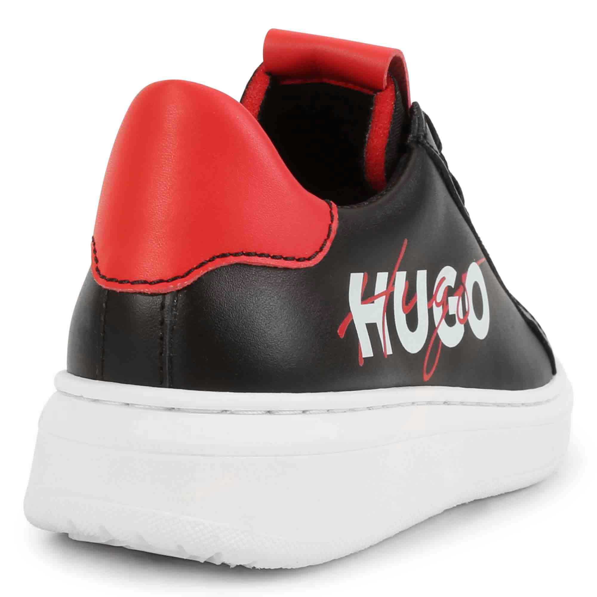 Leren sneakers met veters HUGO Voor