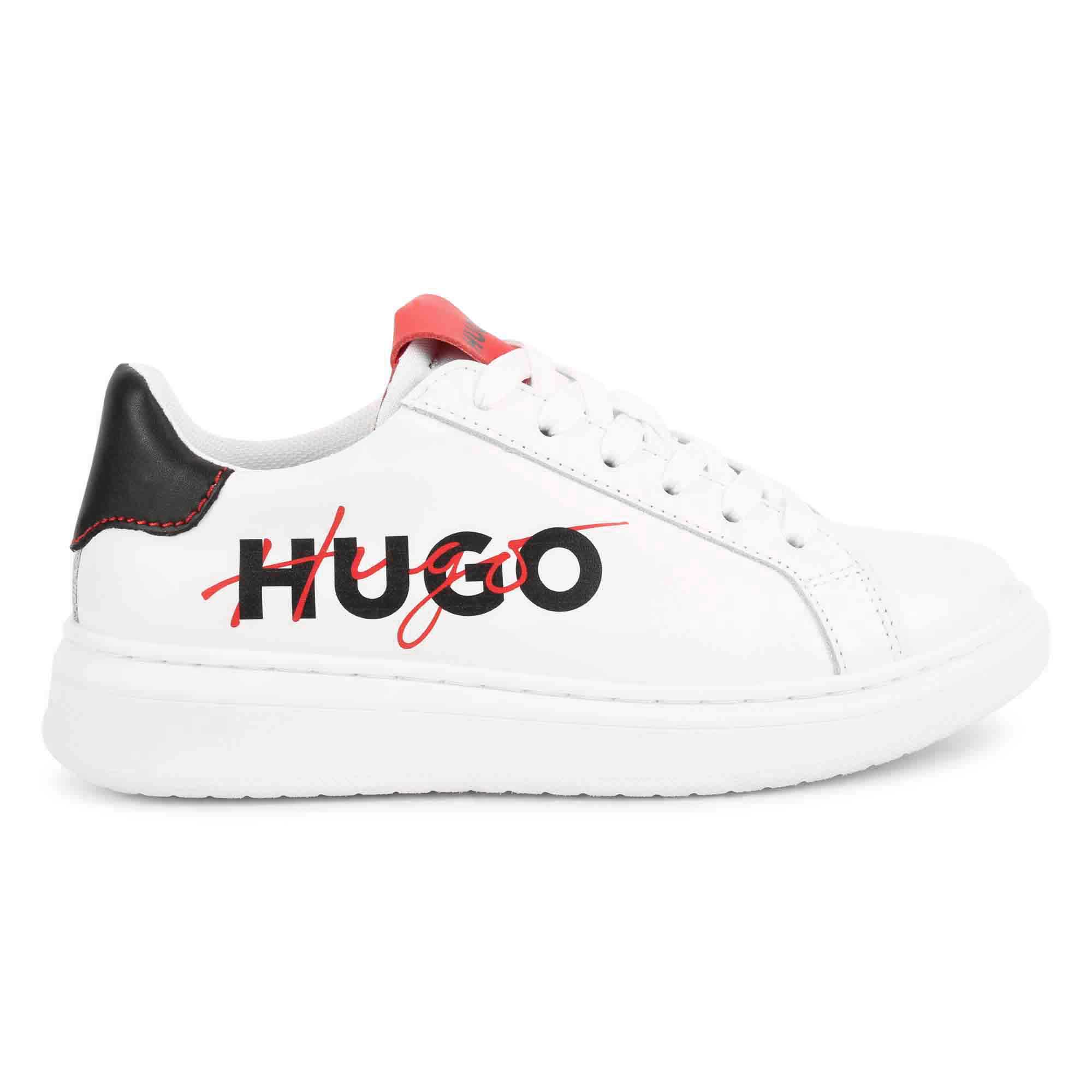Lace-up leather trainers HUGO for BOY