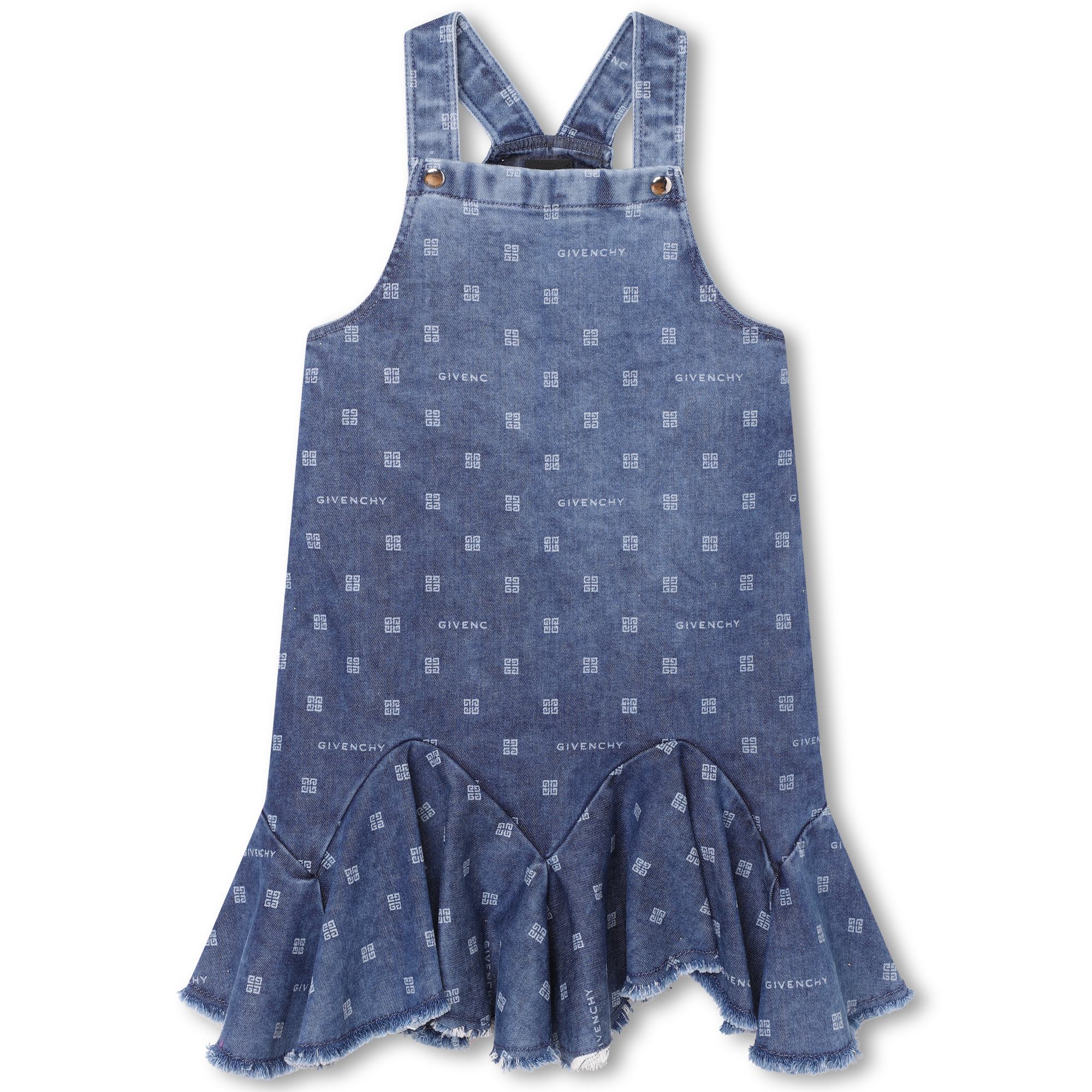 Printed dungaree dress GIVENCHY for GIRL