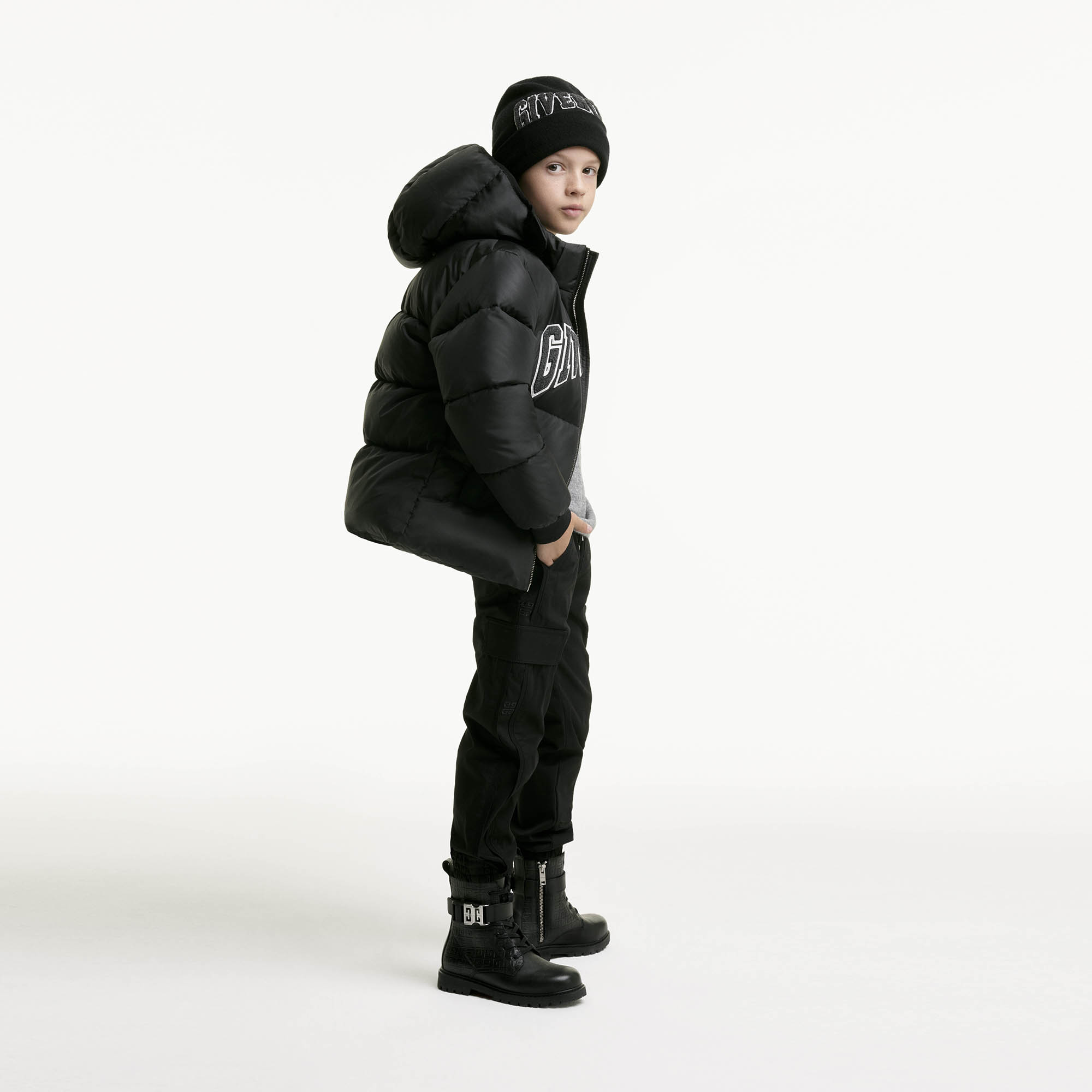 Embroidered gabardine trousers GIVENCHY for BOY