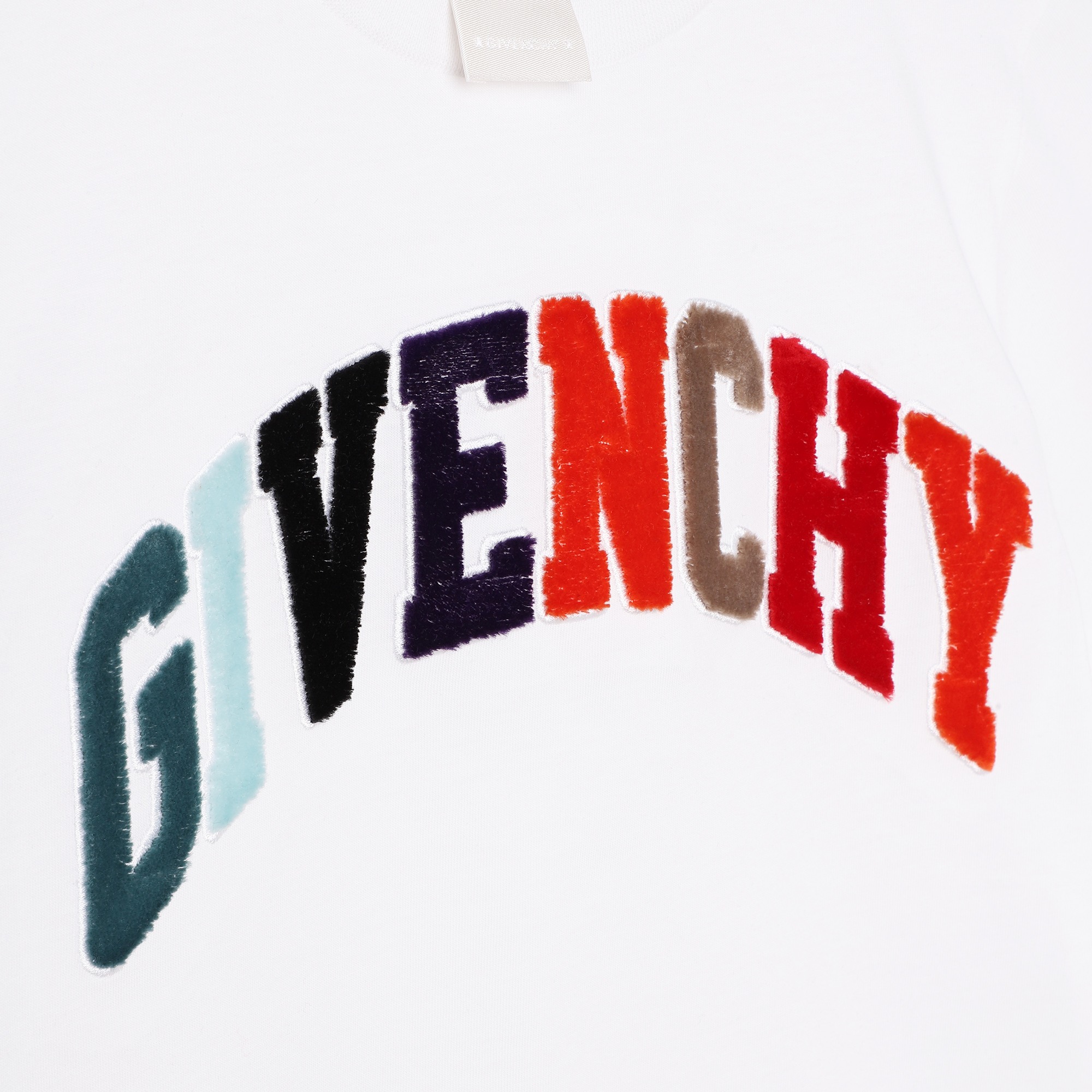 T-shirt coton à badges velours GIVENCHY pour GARCON