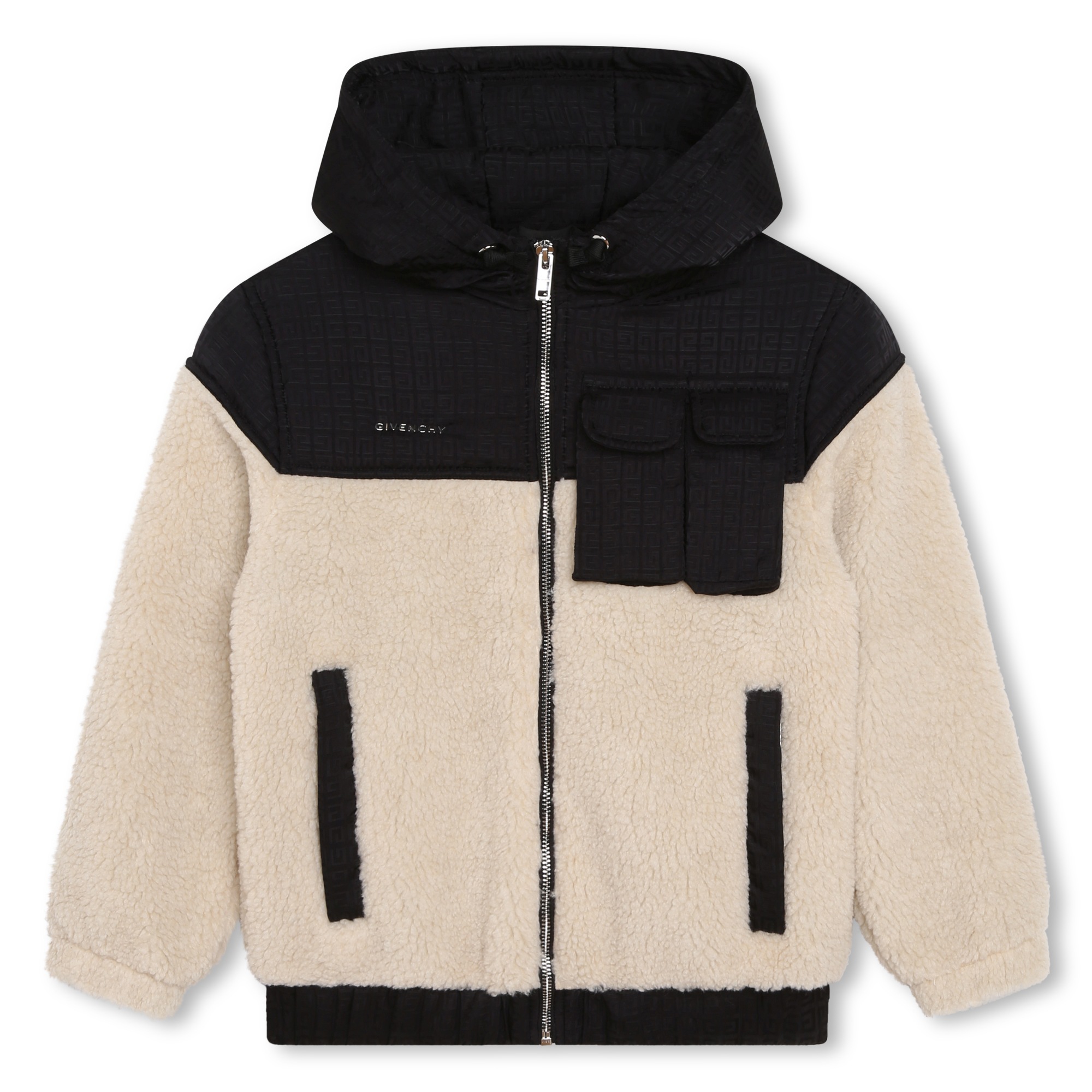 Dual-fabric hooded jacket GIVENCHY for BOY
