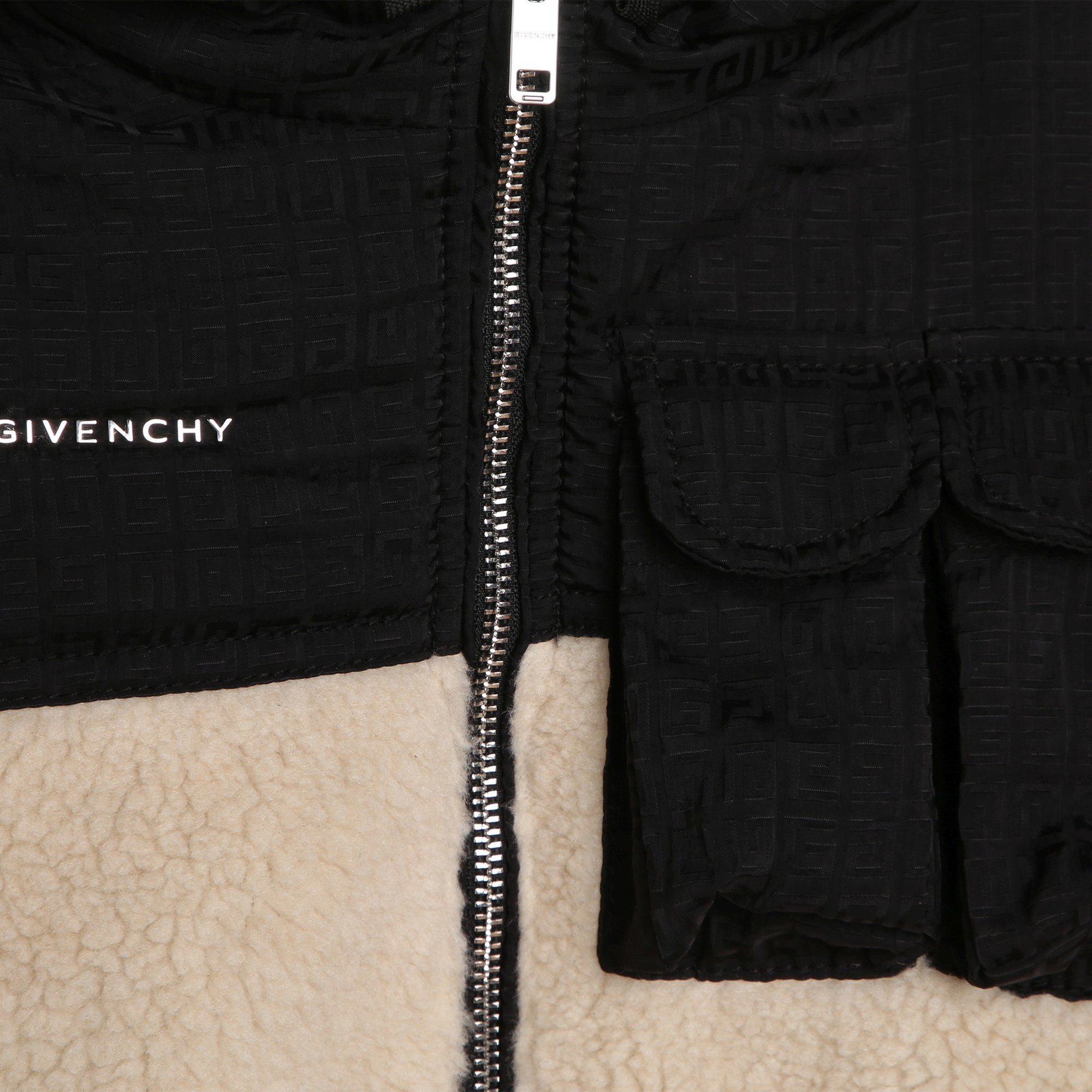 Dual-fabric hooded jacket GIVENCHY for BOY