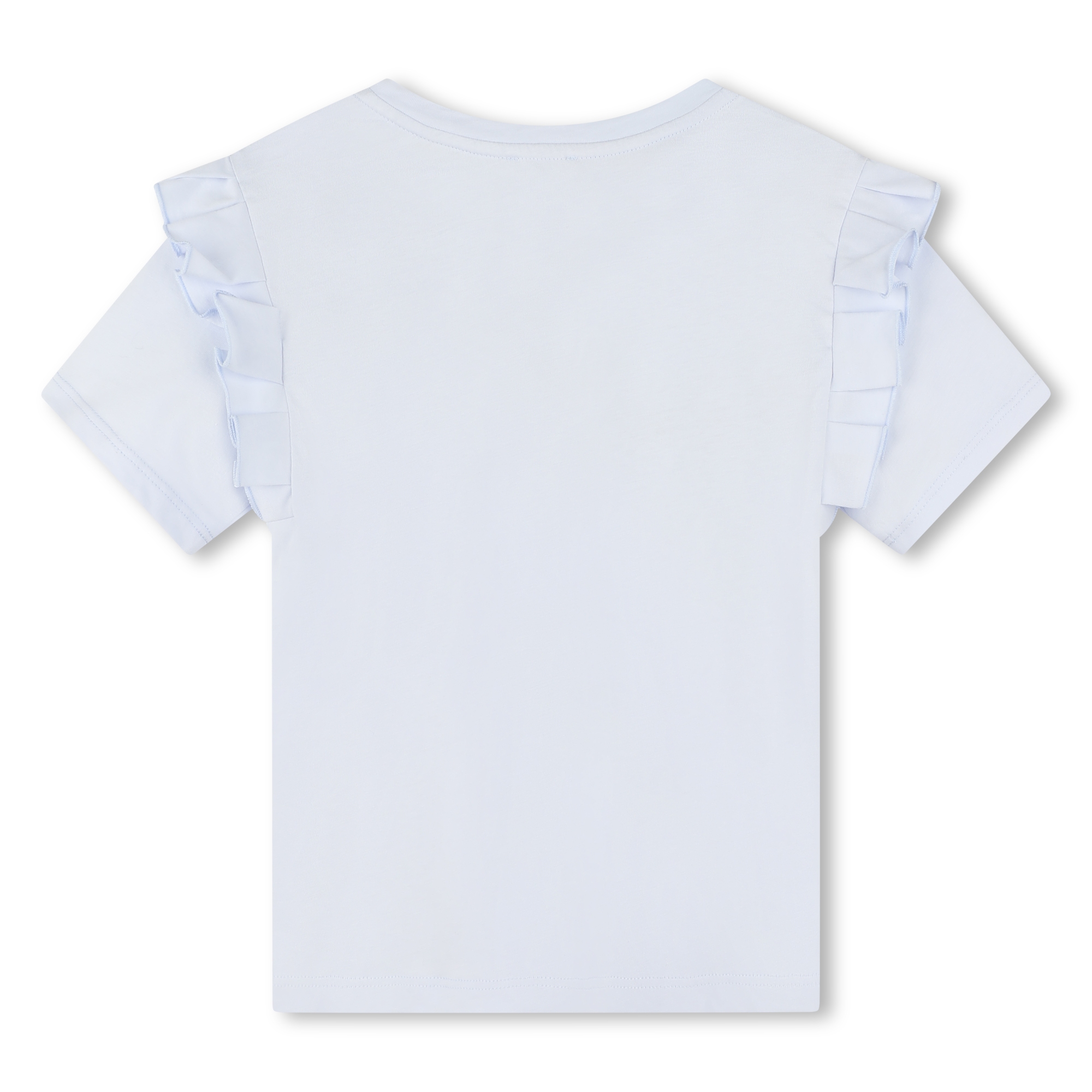 T-shirt con volant in cotone GIVENCHY Per BAMBINA