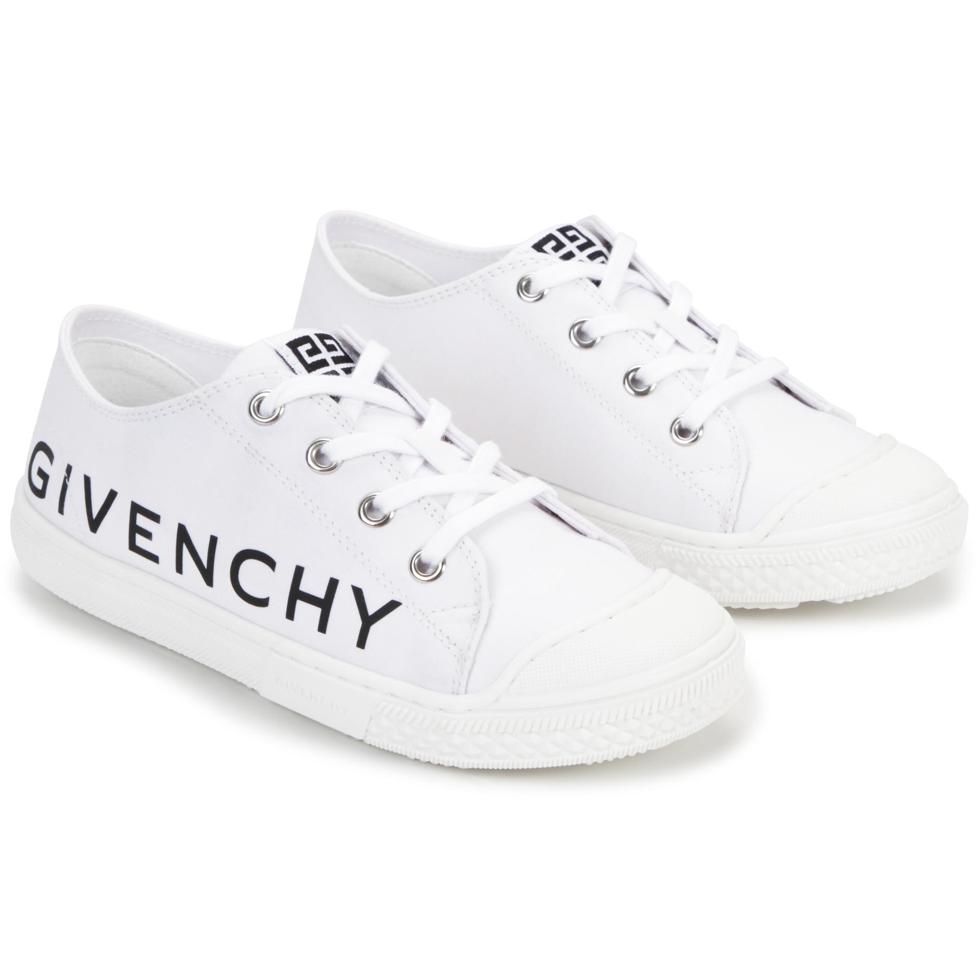 Lace-up canvas trainers GIVENCHY for BOY