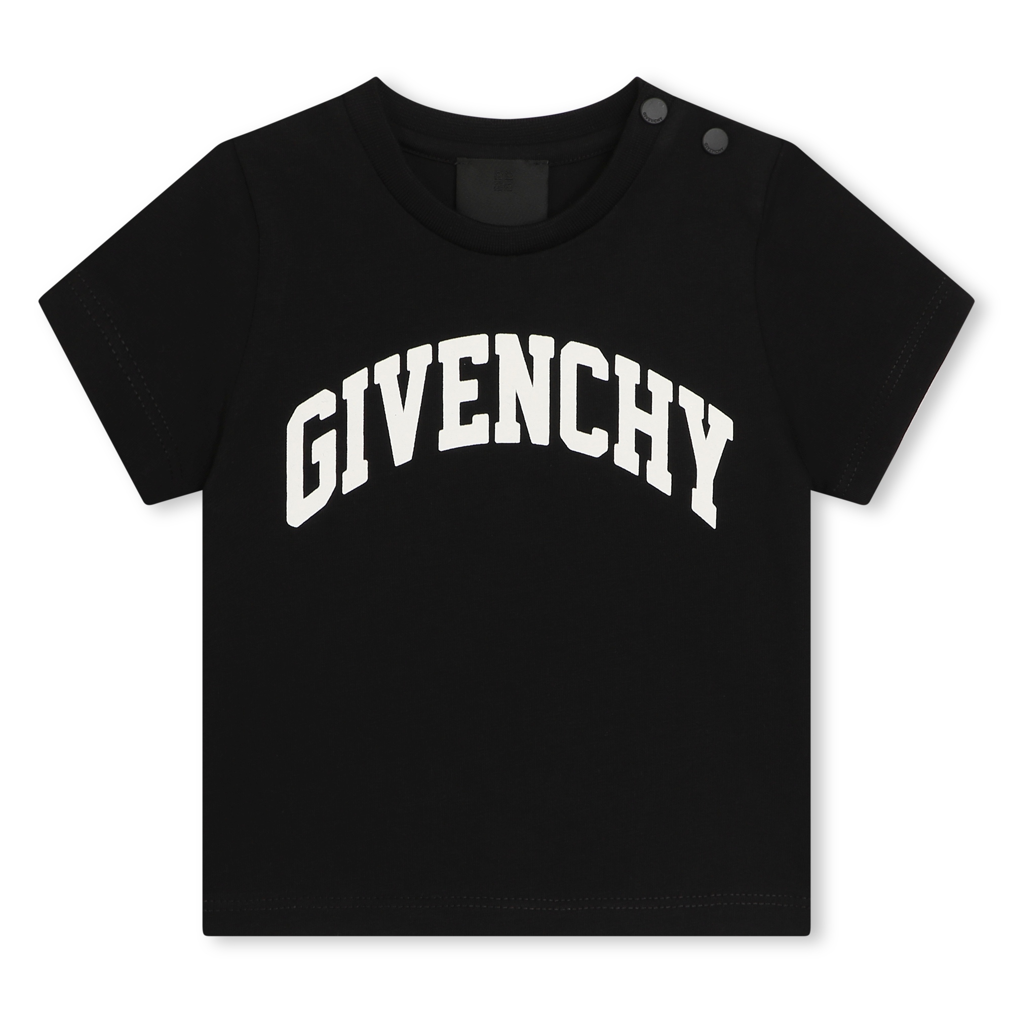 GIVENCHY Cotton T-shirt with print baby black - | Kids around