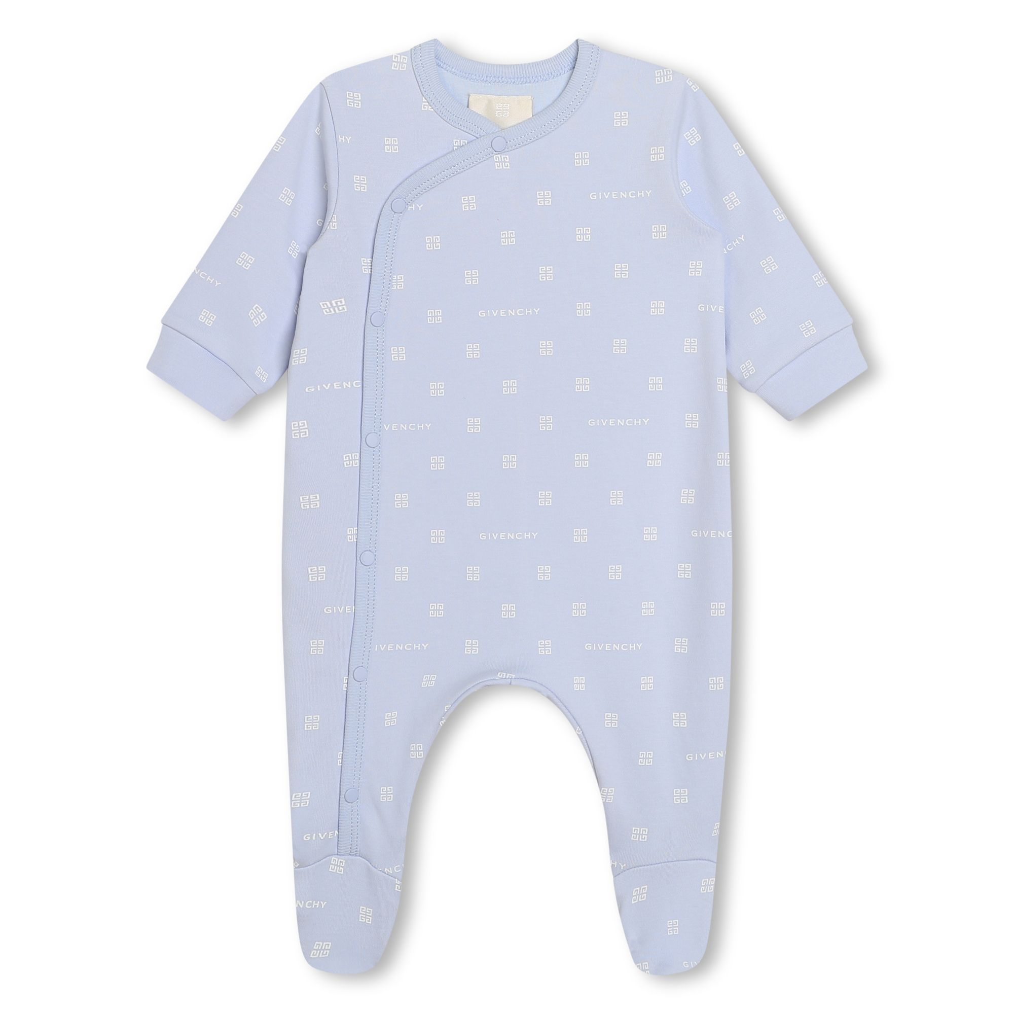 givenchy pyjama en coton imprimé unisexe 1m bleu