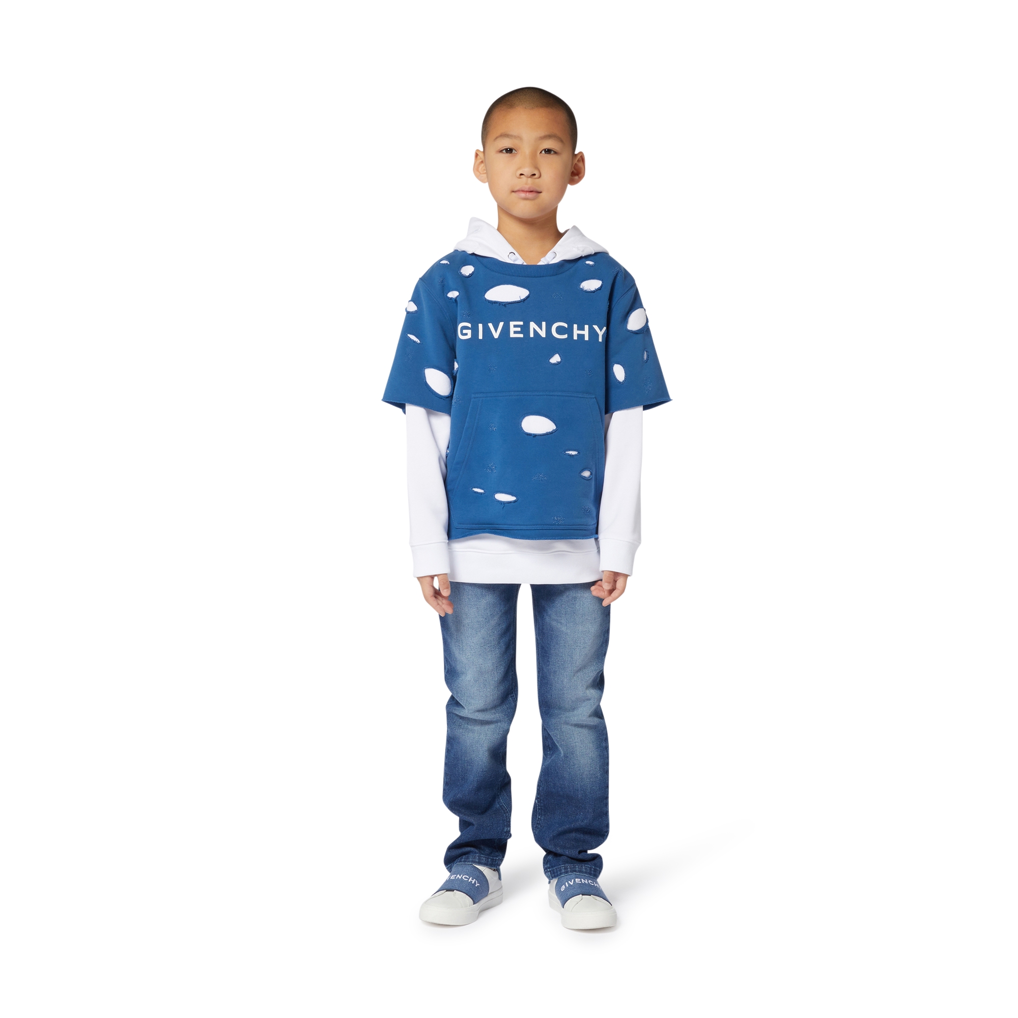 2-in-1 used-effect sweatshirt GIVENCHY for BOY