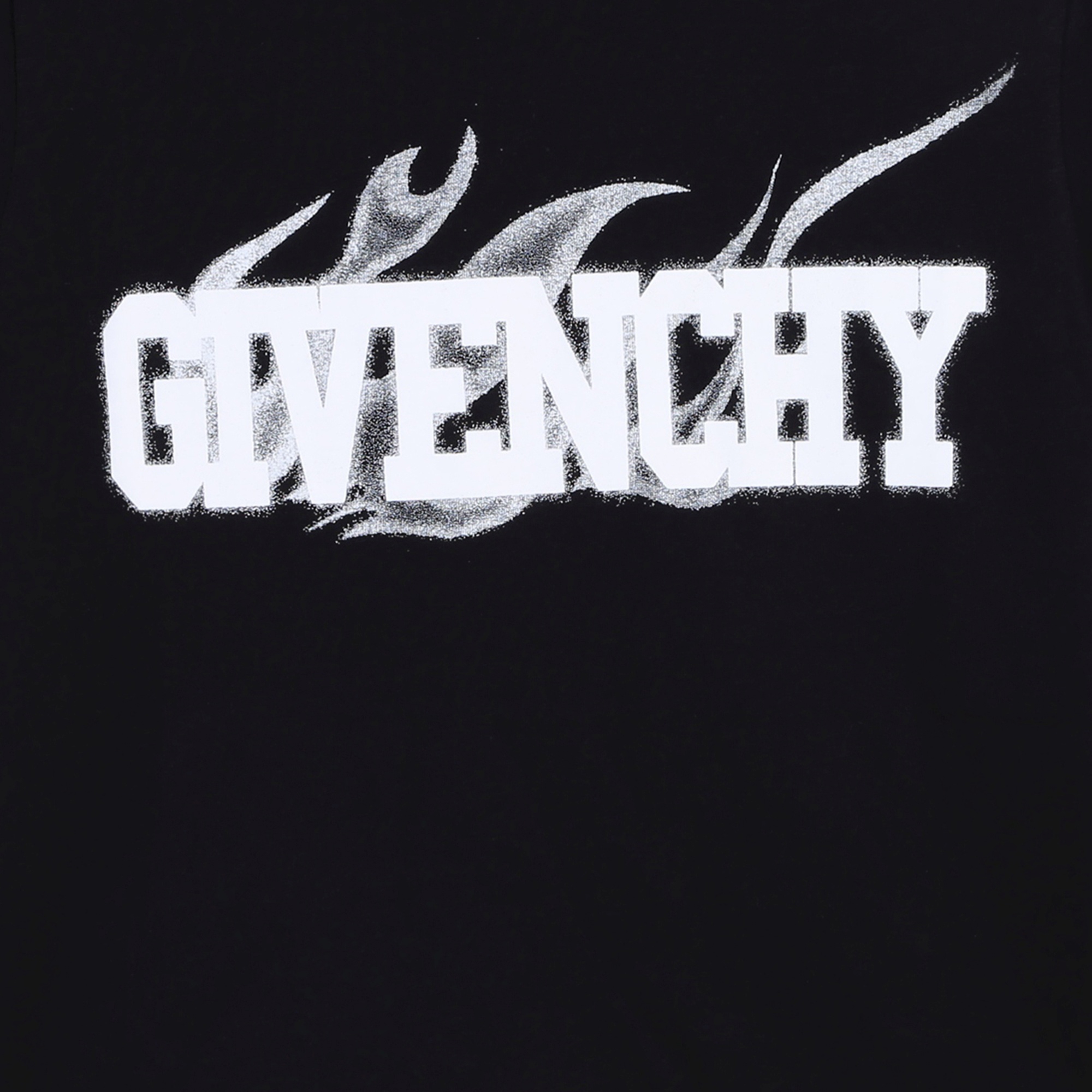 T-shirt avec logo et flammes GIVENCHY pour GARCON