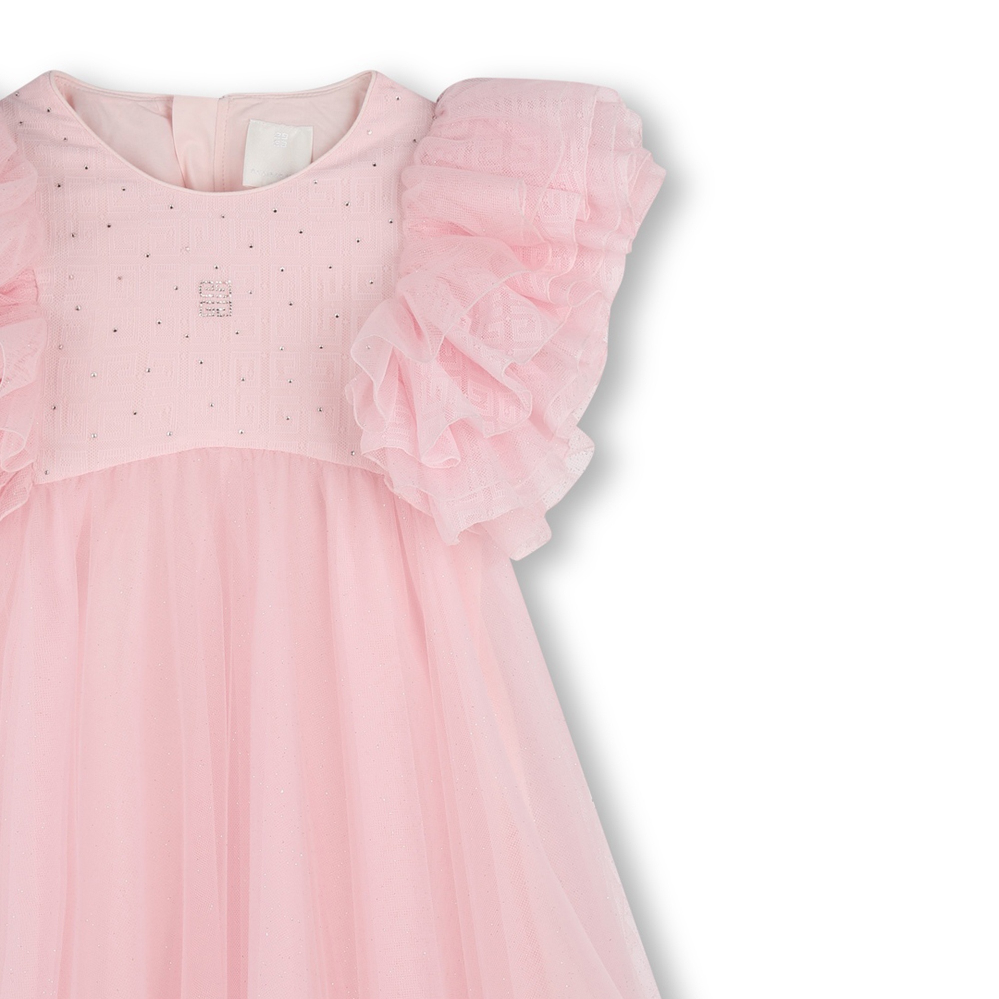 Dress with tulle and diamantés GIVENCHY for GIRL