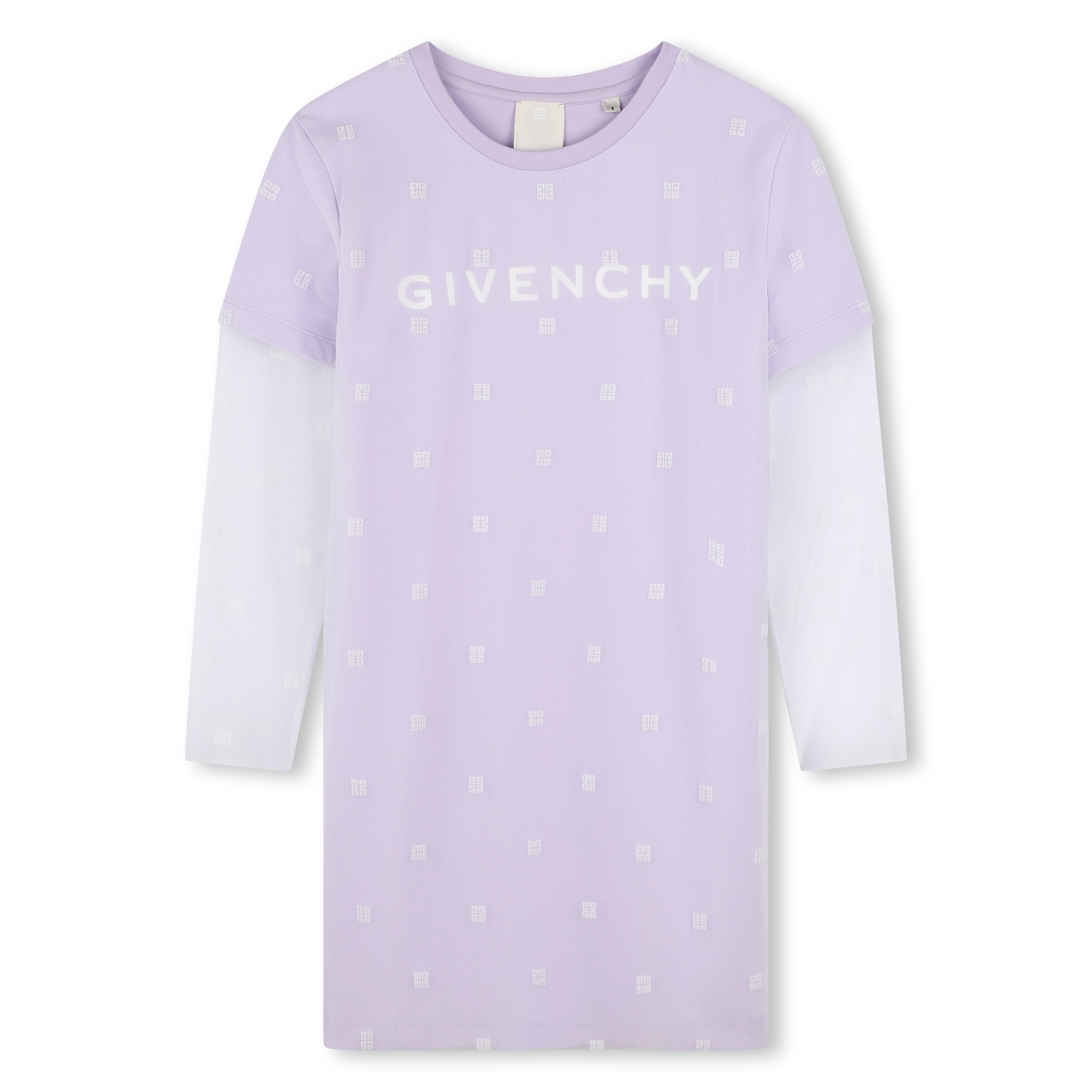 Robe droite avec dessus tulle GIVENCHY pour FILLE