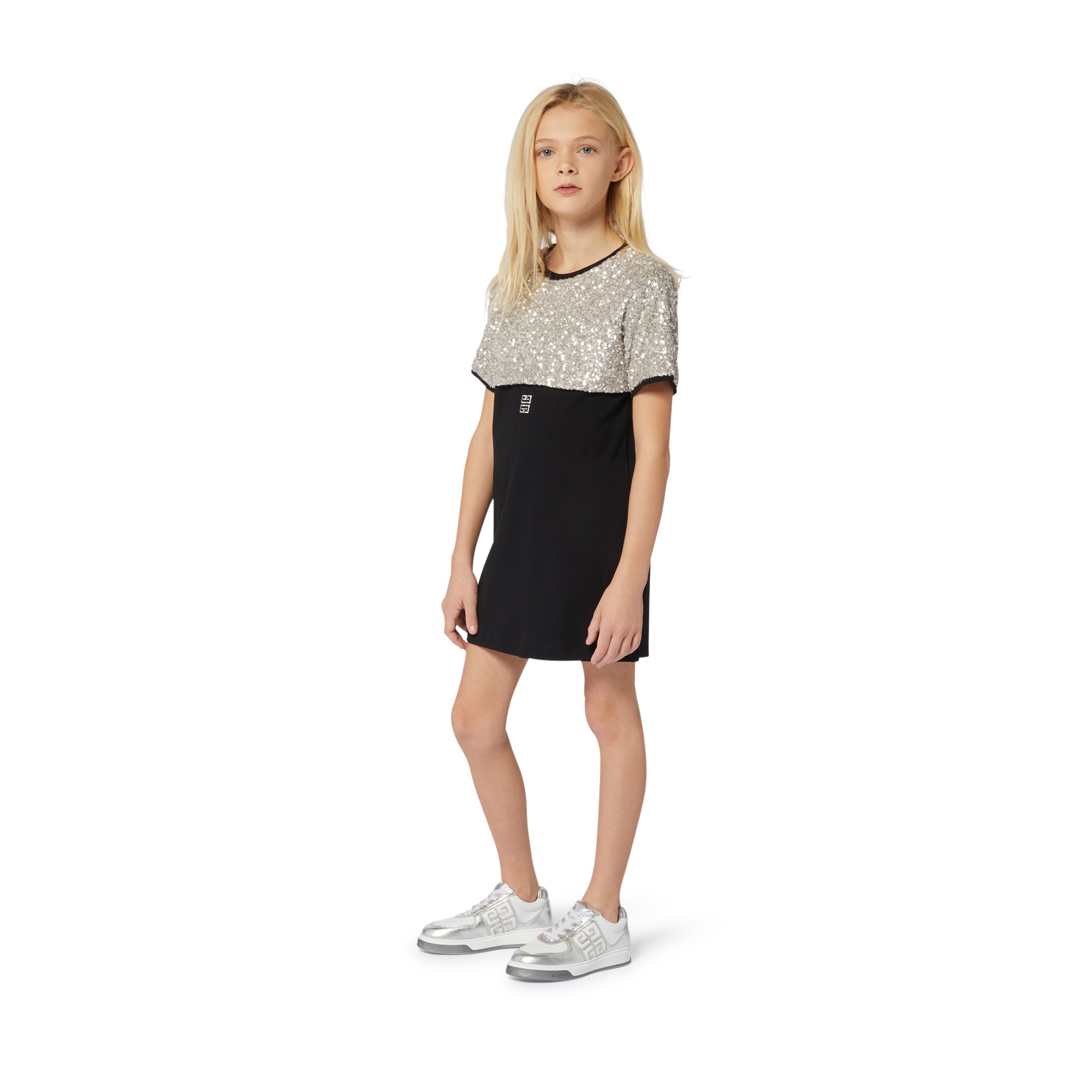 Abito dritto bimateriale GIVENCHY Per BAMBINA