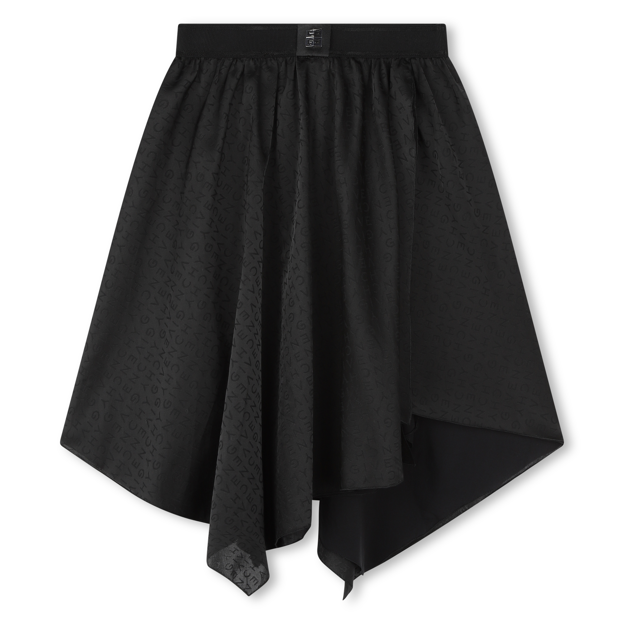 Asymmetric logo print skirt GIVENCHY for GIRL