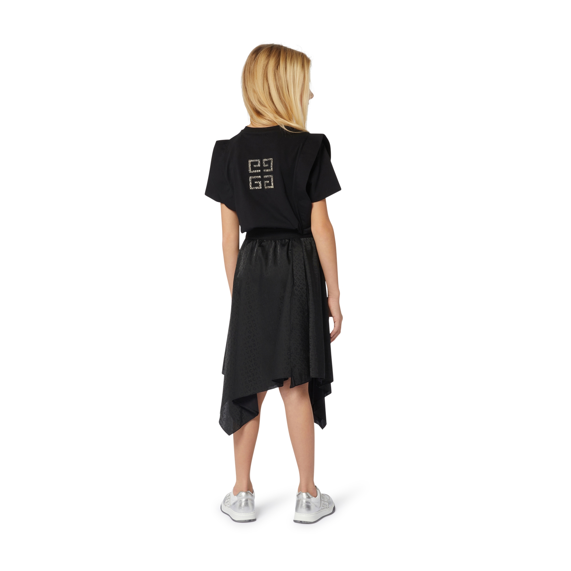 Asymmetric logo print skirt GIVENCHY for GIRL