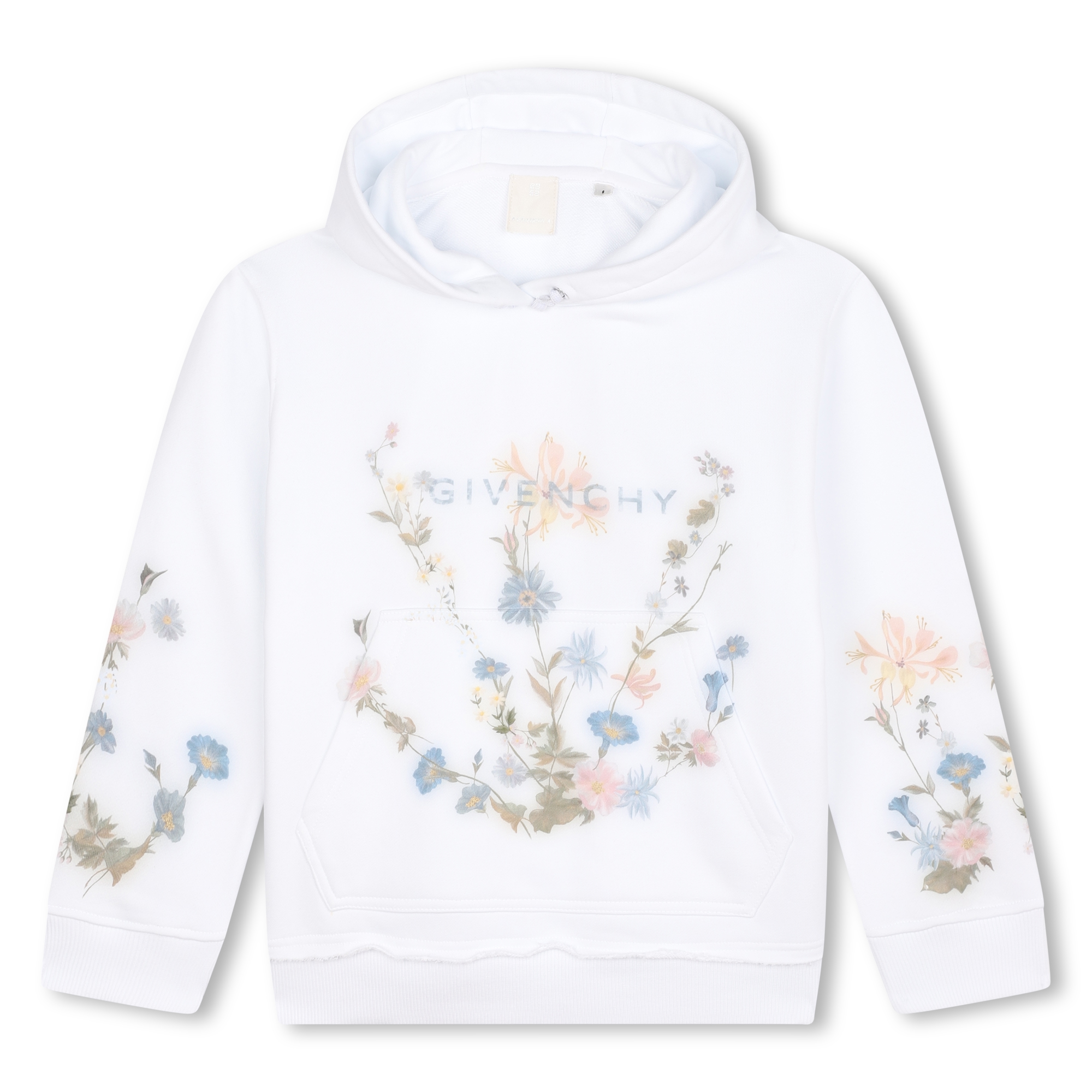 Sweat-shirt imprimé à capuche GIVENCHY pour FILLE