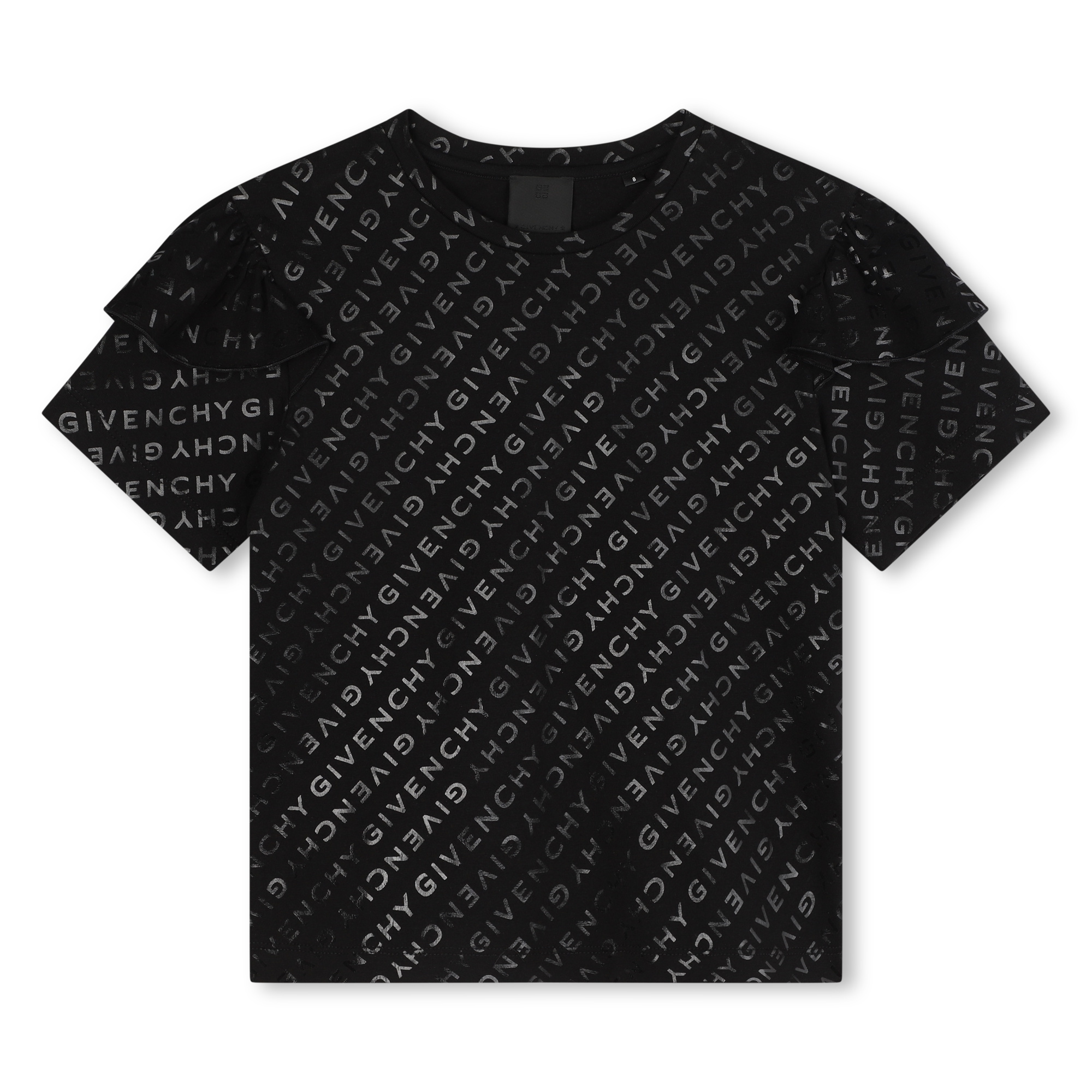 T-shirt met print en ruches GIVENCHY Voor