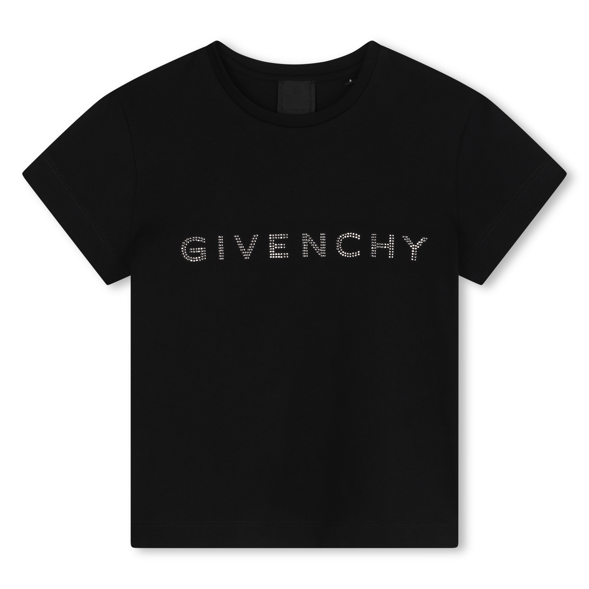 Katoenen T-shirt met stras GIVENCHY Voor