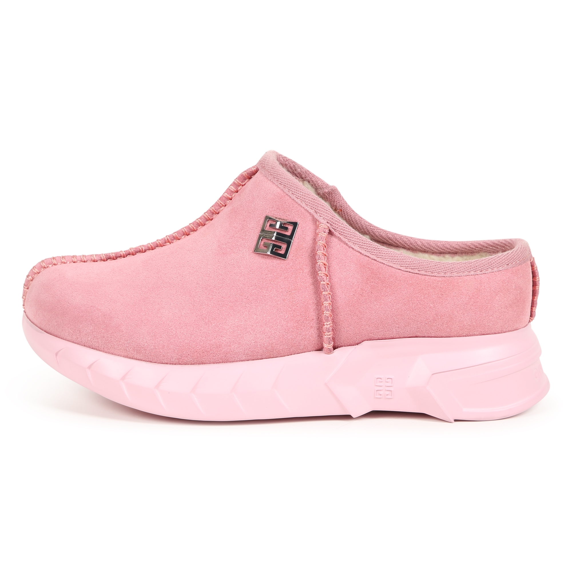 Fleece-lined leather mules GIVENCHY for GIRL