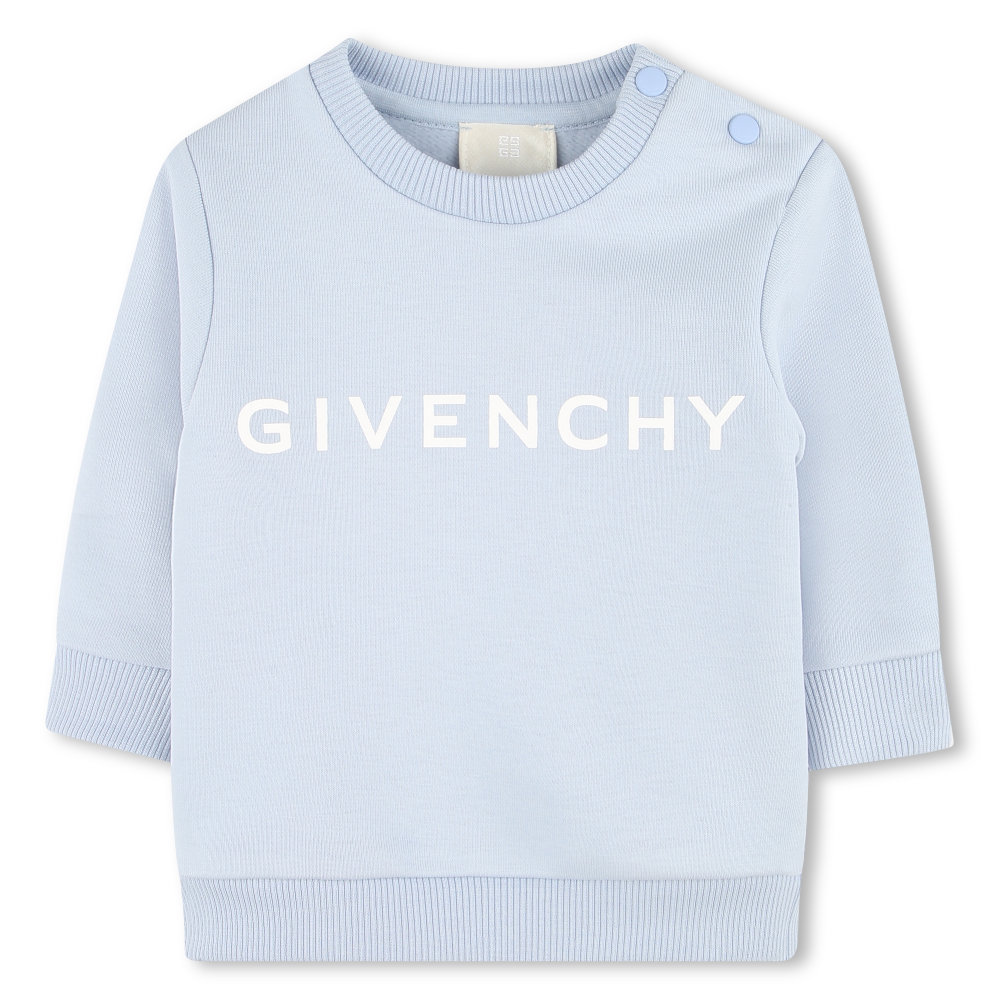 GIVENCHY Fleece sweatshirt baby blue Kids around