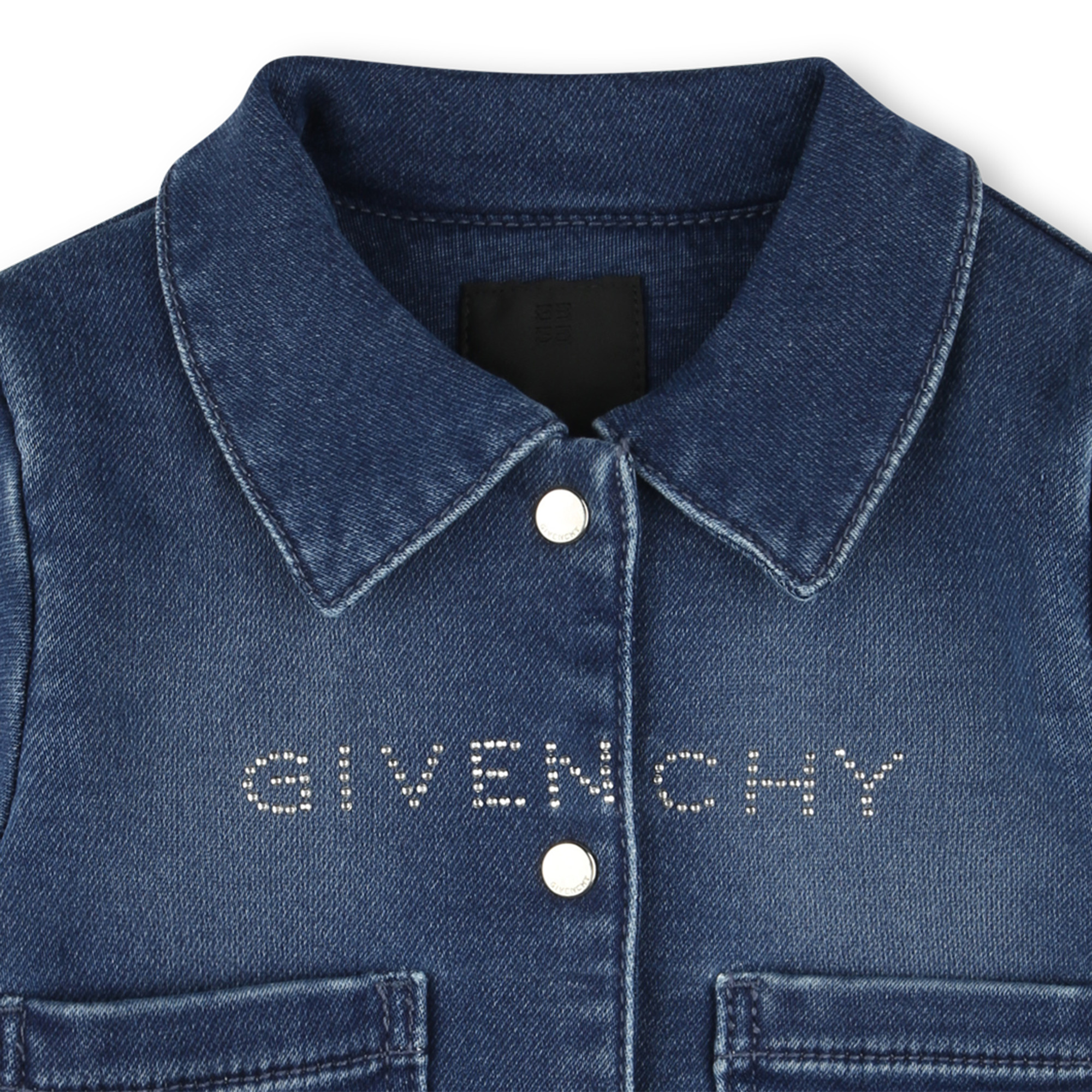 Buttoned fleece denim jacket GIVENCHY for GIRL