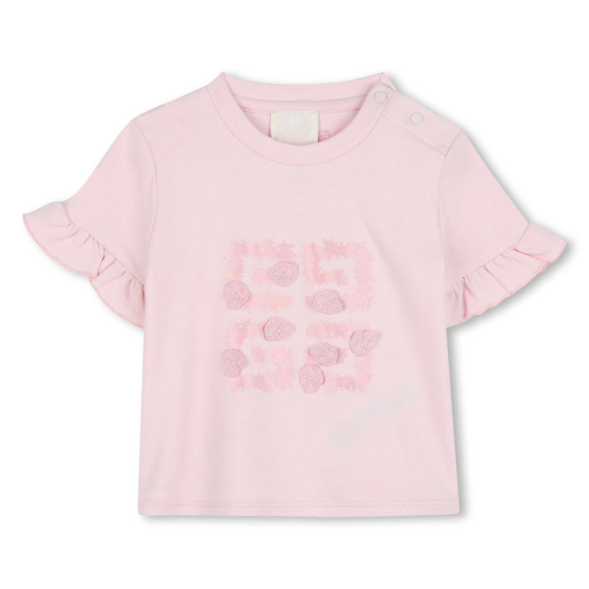 Frilled sleeve T-shirt GIVENCHY for GIRL