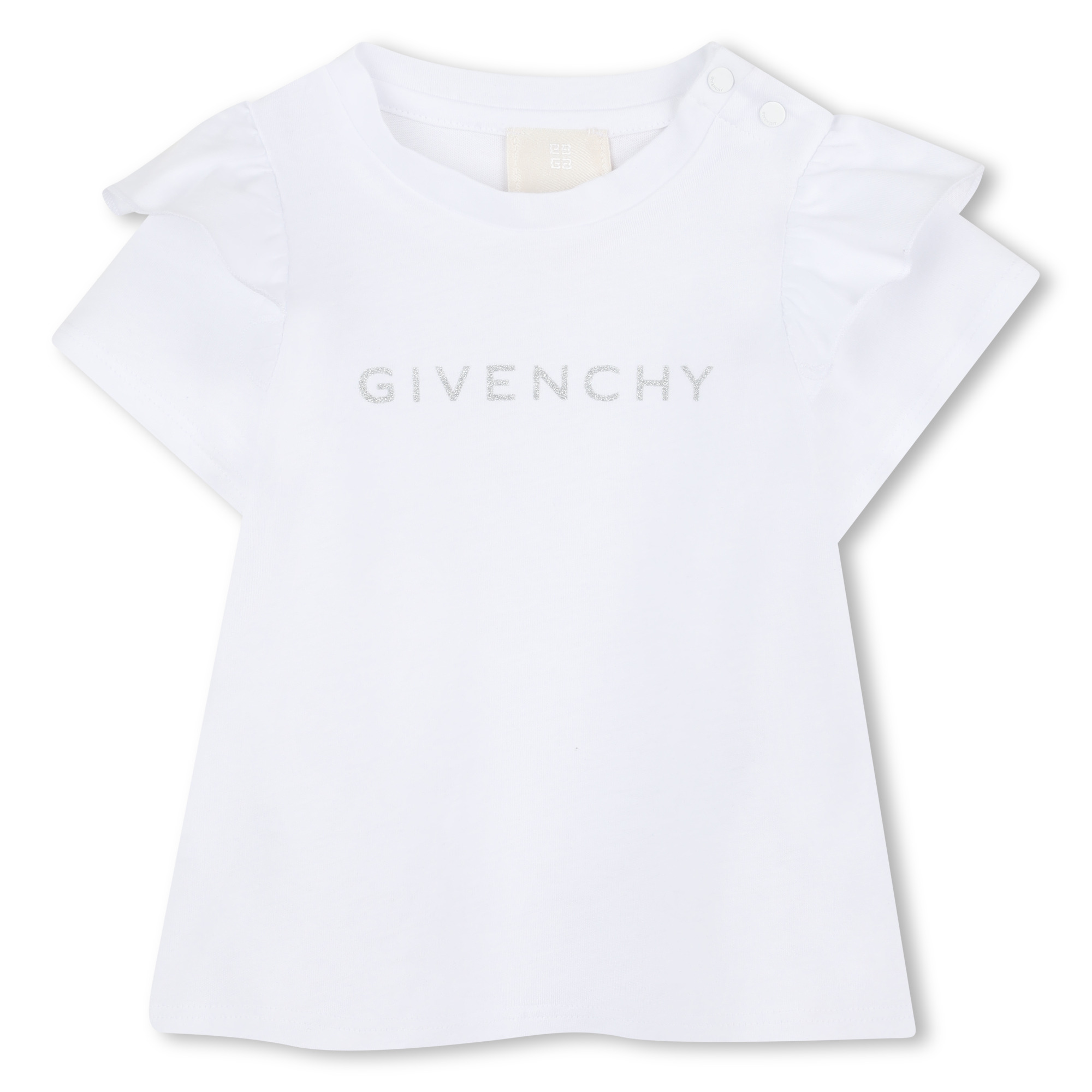 Frilled sleeve T-shirt GIVENCHY for GIRL