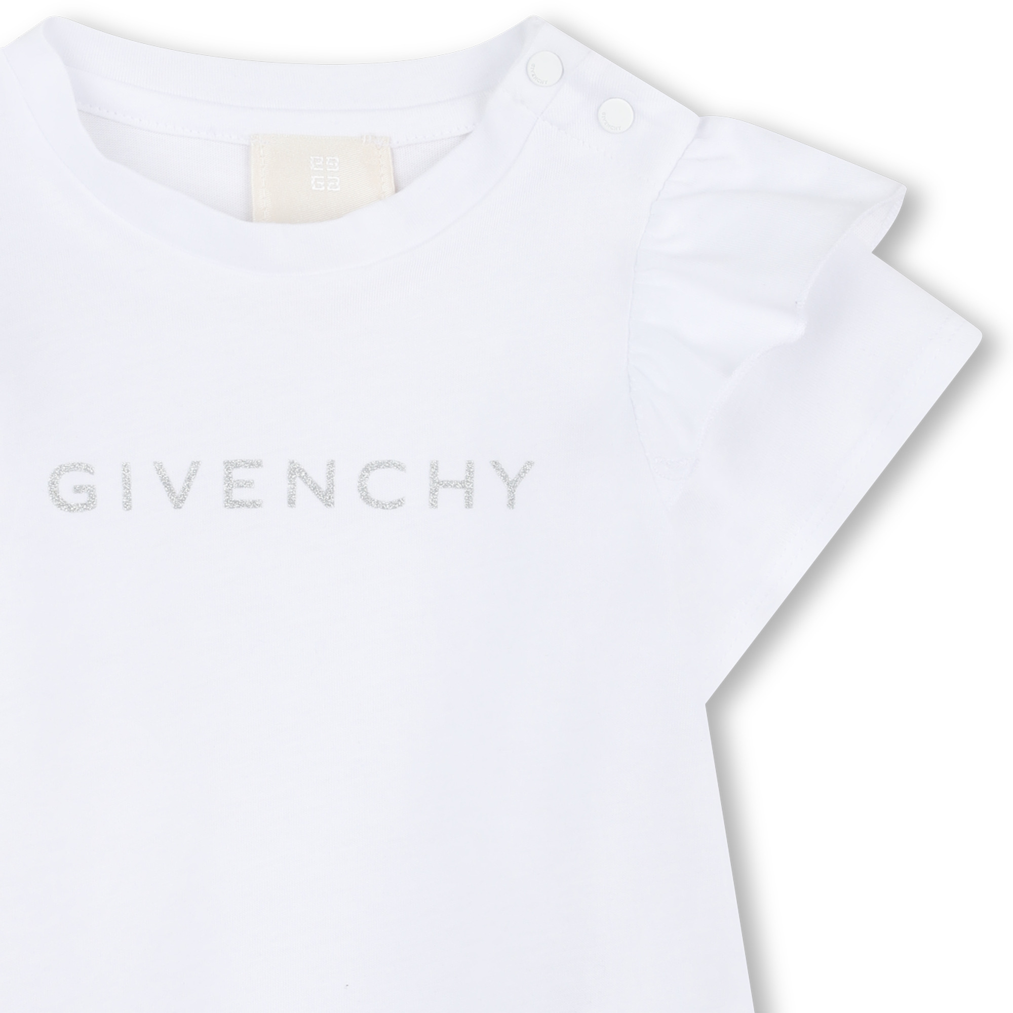 Frilled sleeve T-shirt GIVENCHY for GIRL