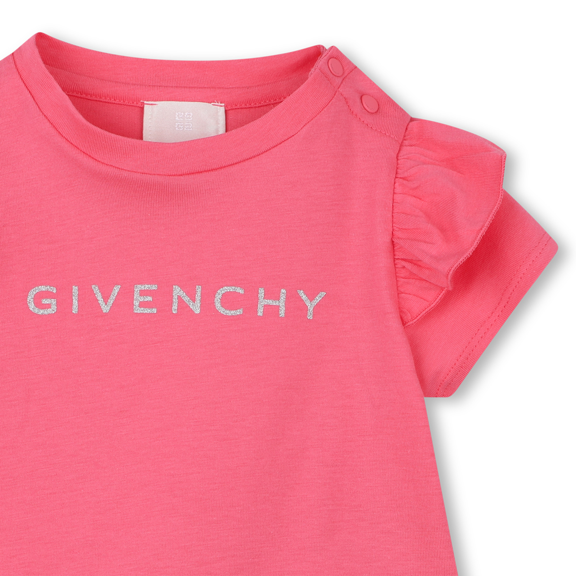 Frilled sleeve T-shirt GIVENCHY for GIRL