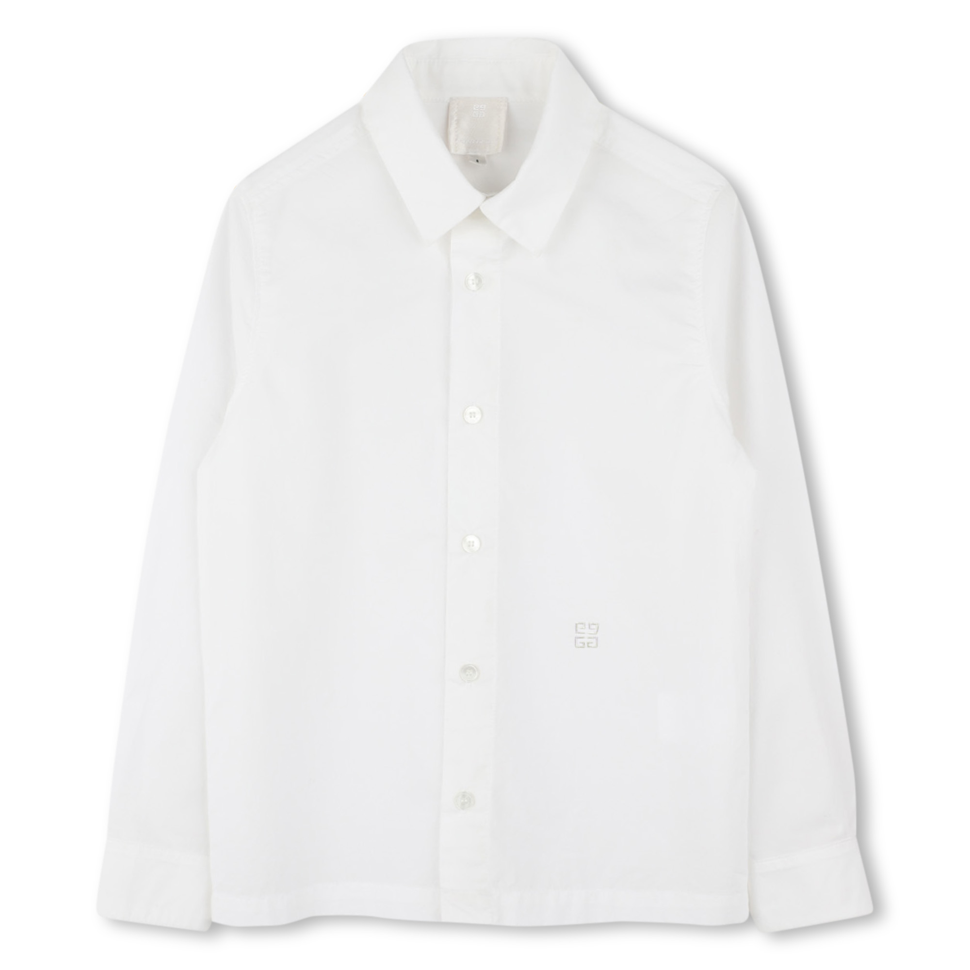 Block-colour poplin shirt GIVENCHY for BOY