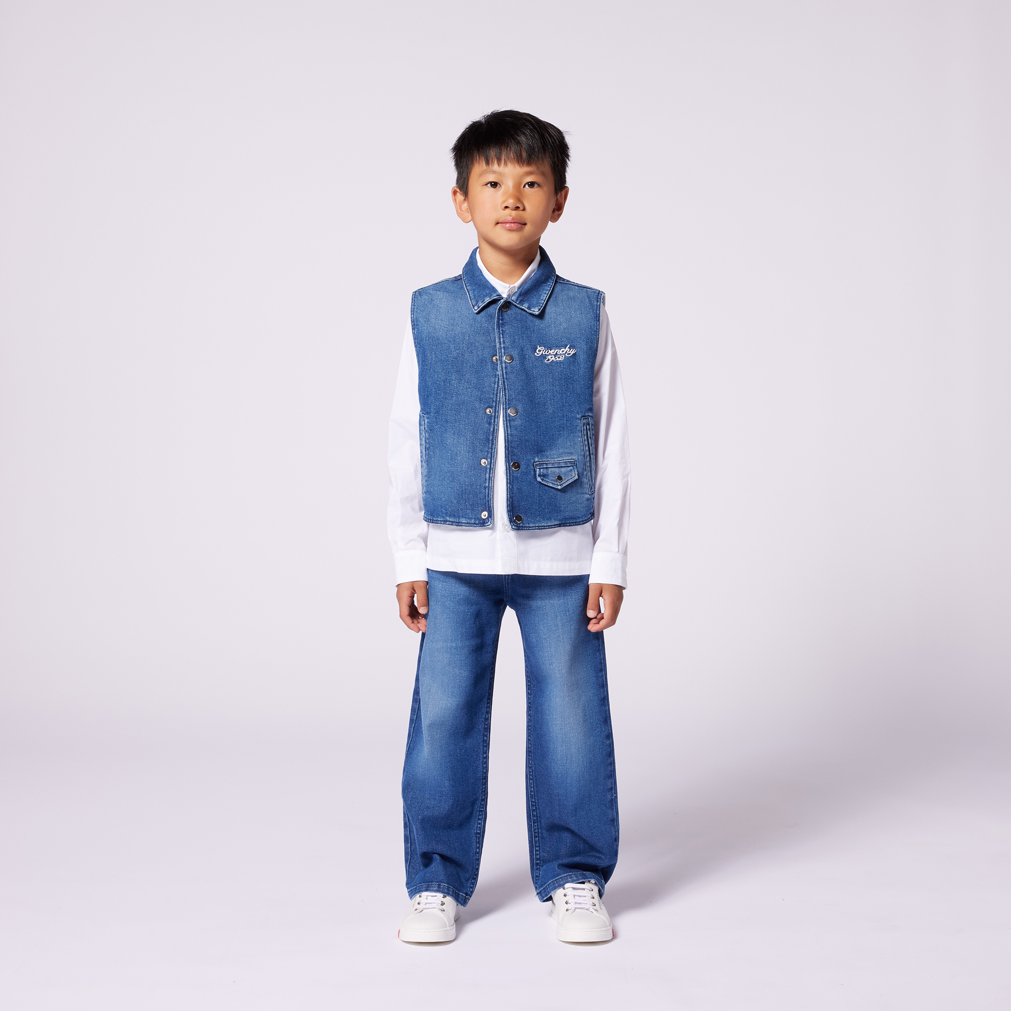 Block-colour poplin shirt GIVENCHY for BOY