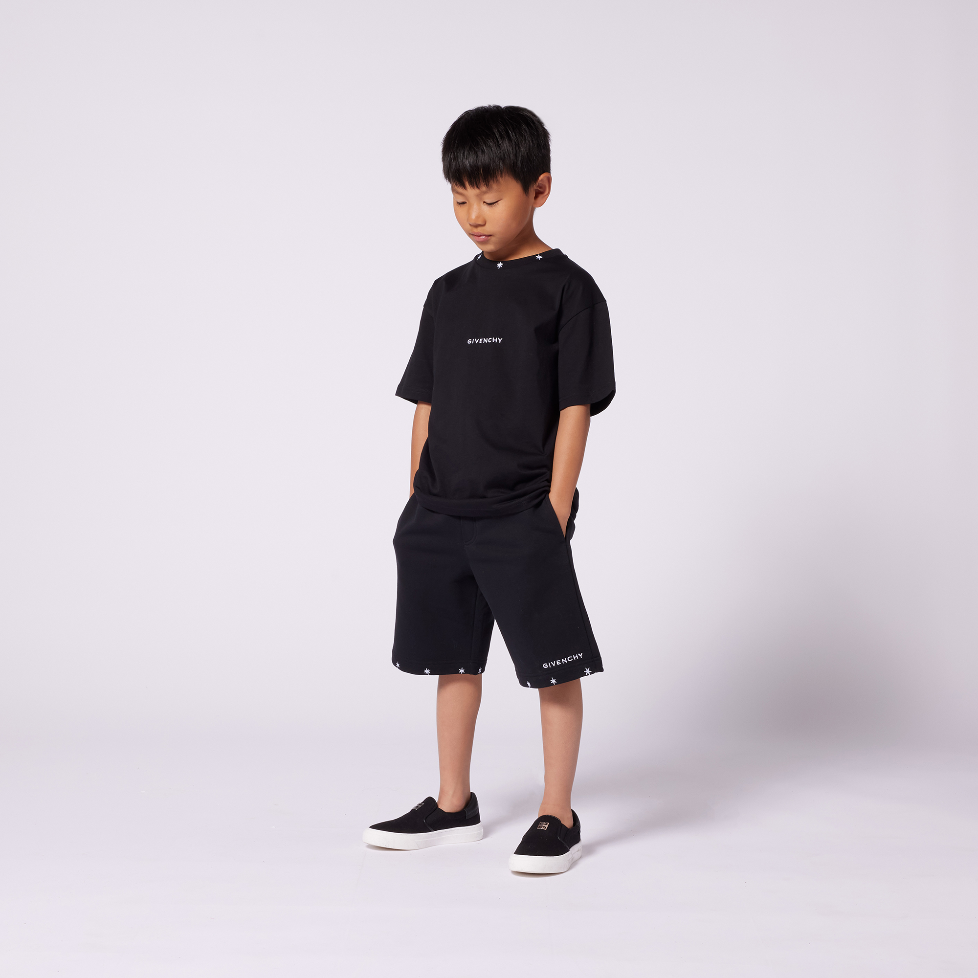 Cotton fleece shorts GIVENCHY for BOY