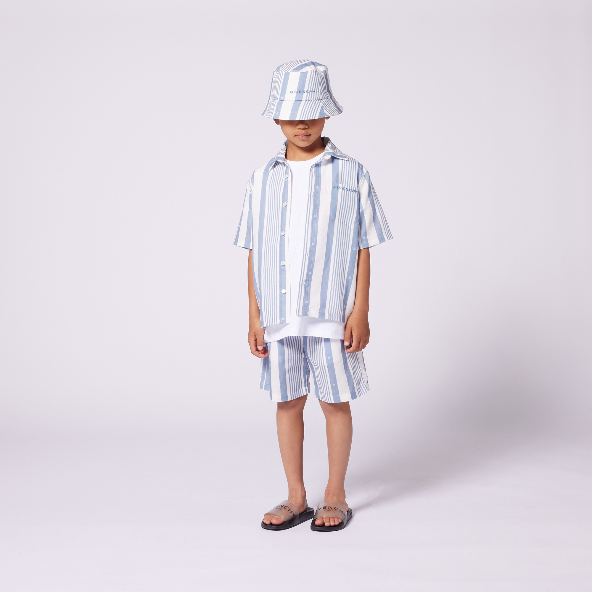 Linen blend shirt and shorts GIVENCHY for BOY