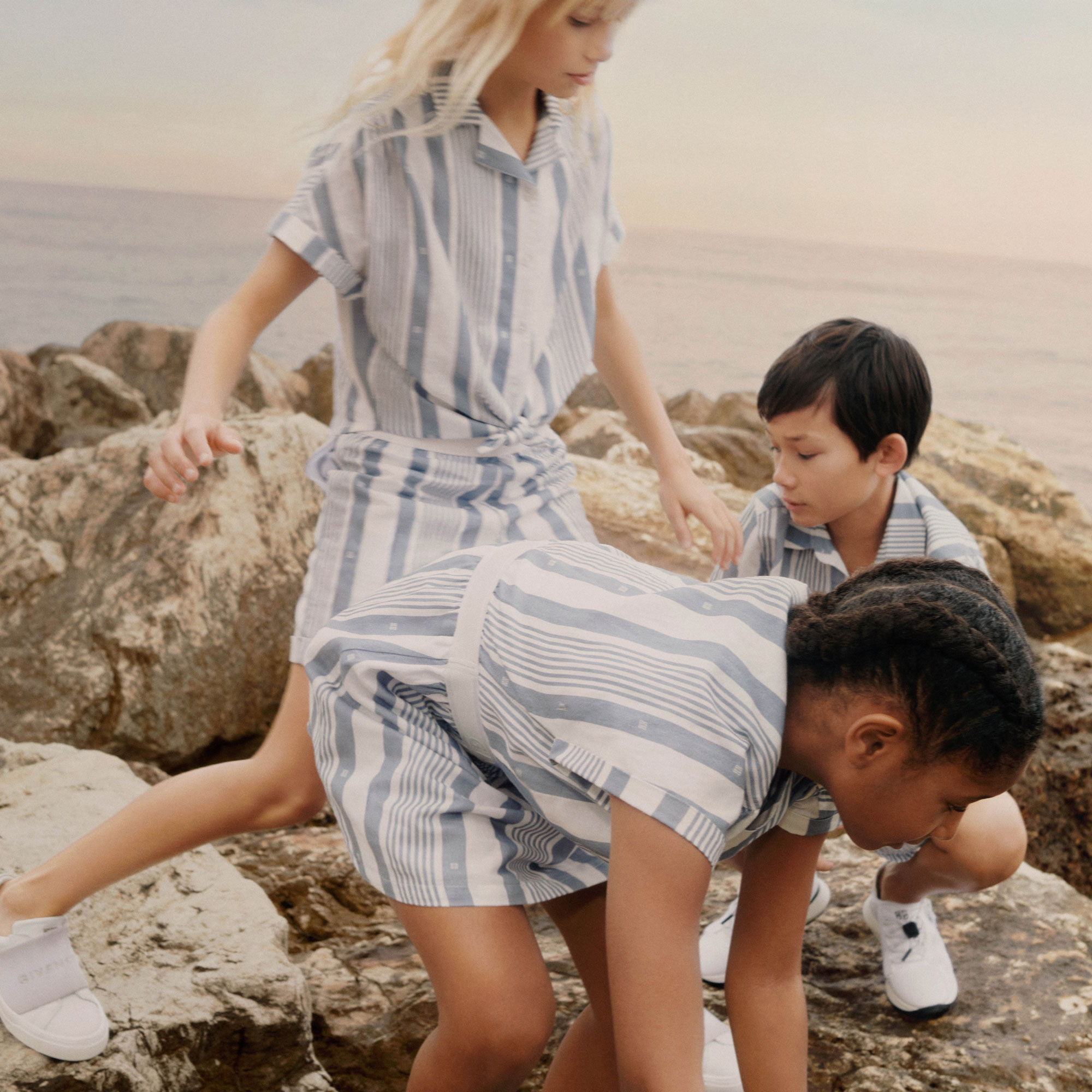 Linen blend shirt and shorts GIVENCHY for BOY