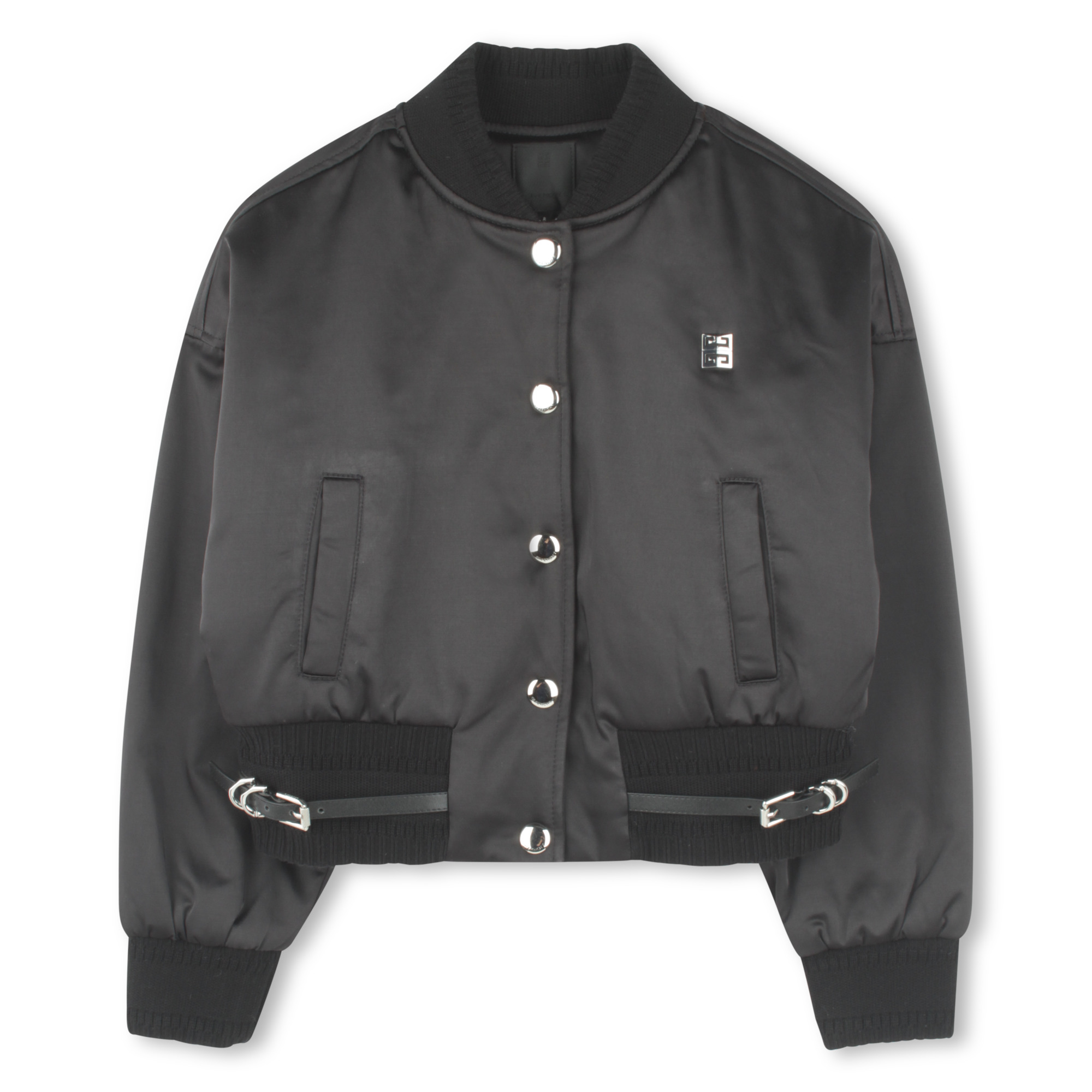 Blouson pressionné en satin GIVENCHY pour FILLE