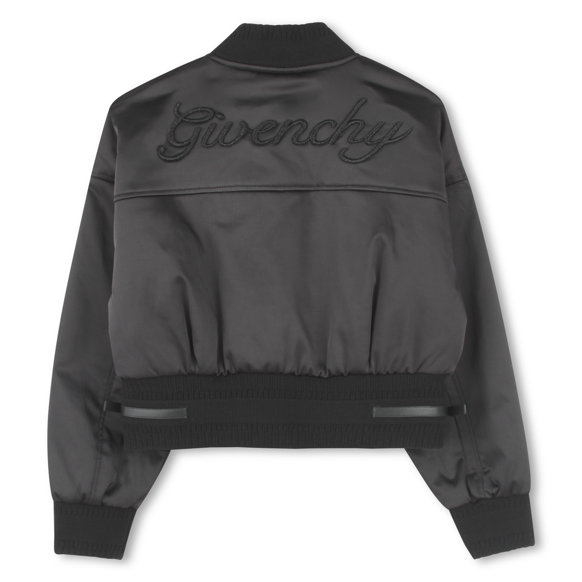 Blouson pressionné en satin GIVENCHY pour FILLE