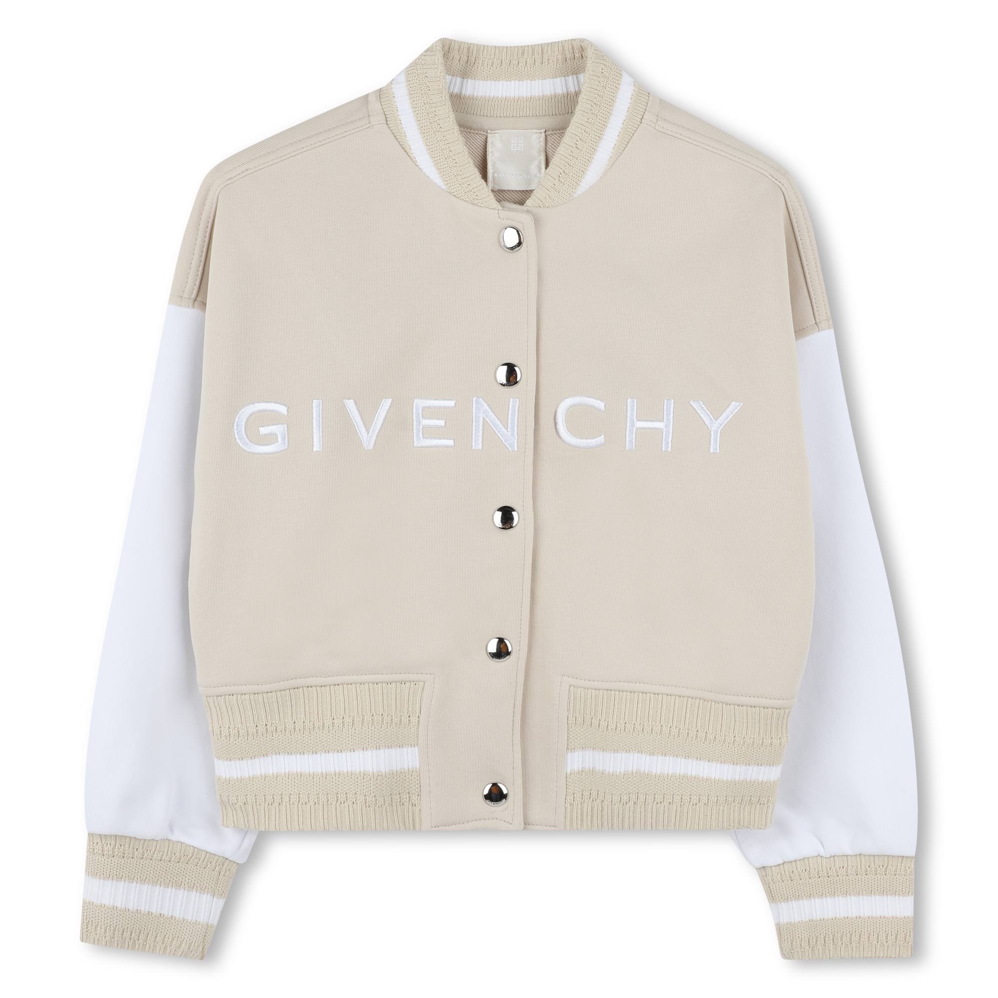 Two-tone fleece bomber jacket GIVENCHY for GIRL