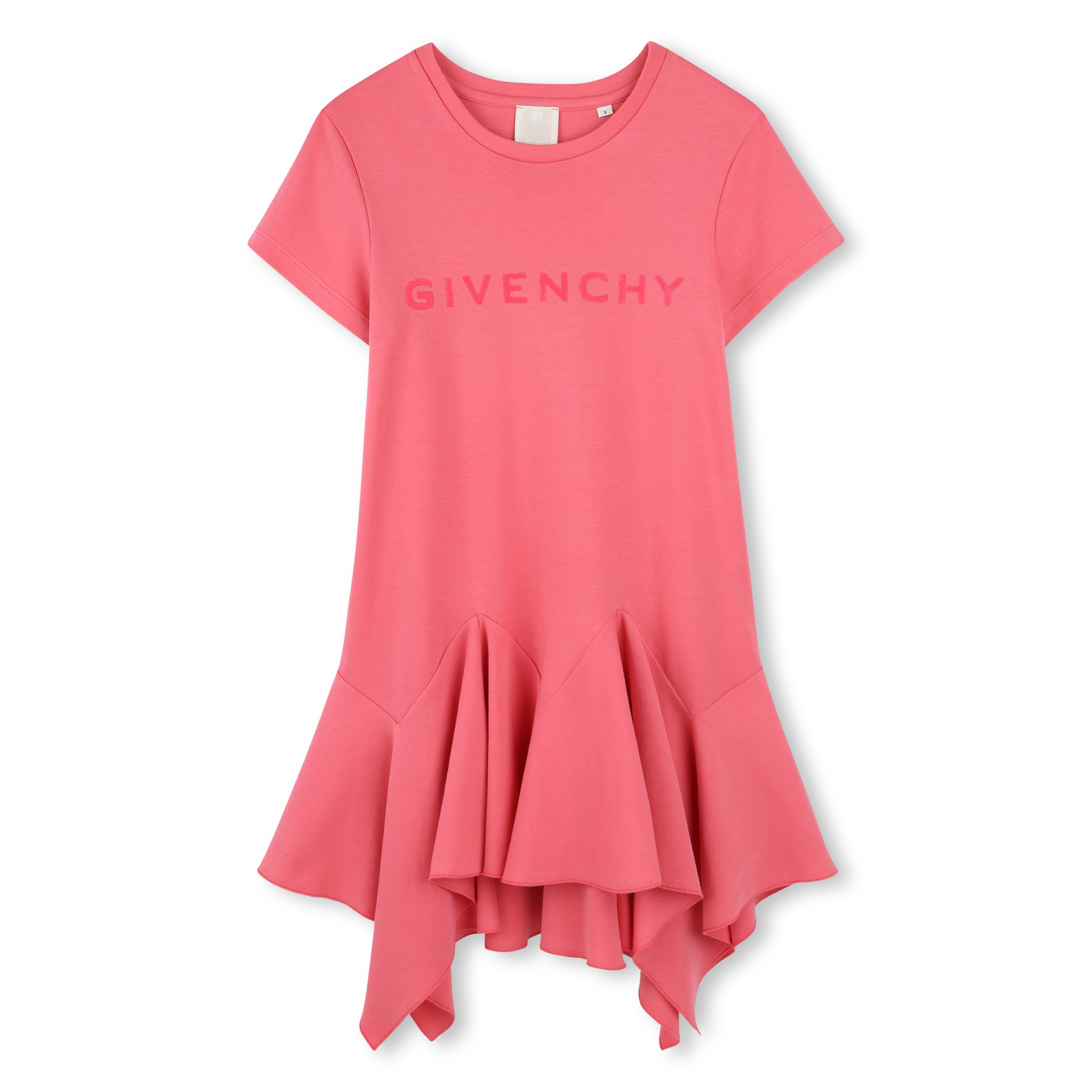 Dress with asymmetric frill GIVENCHY for GIRL