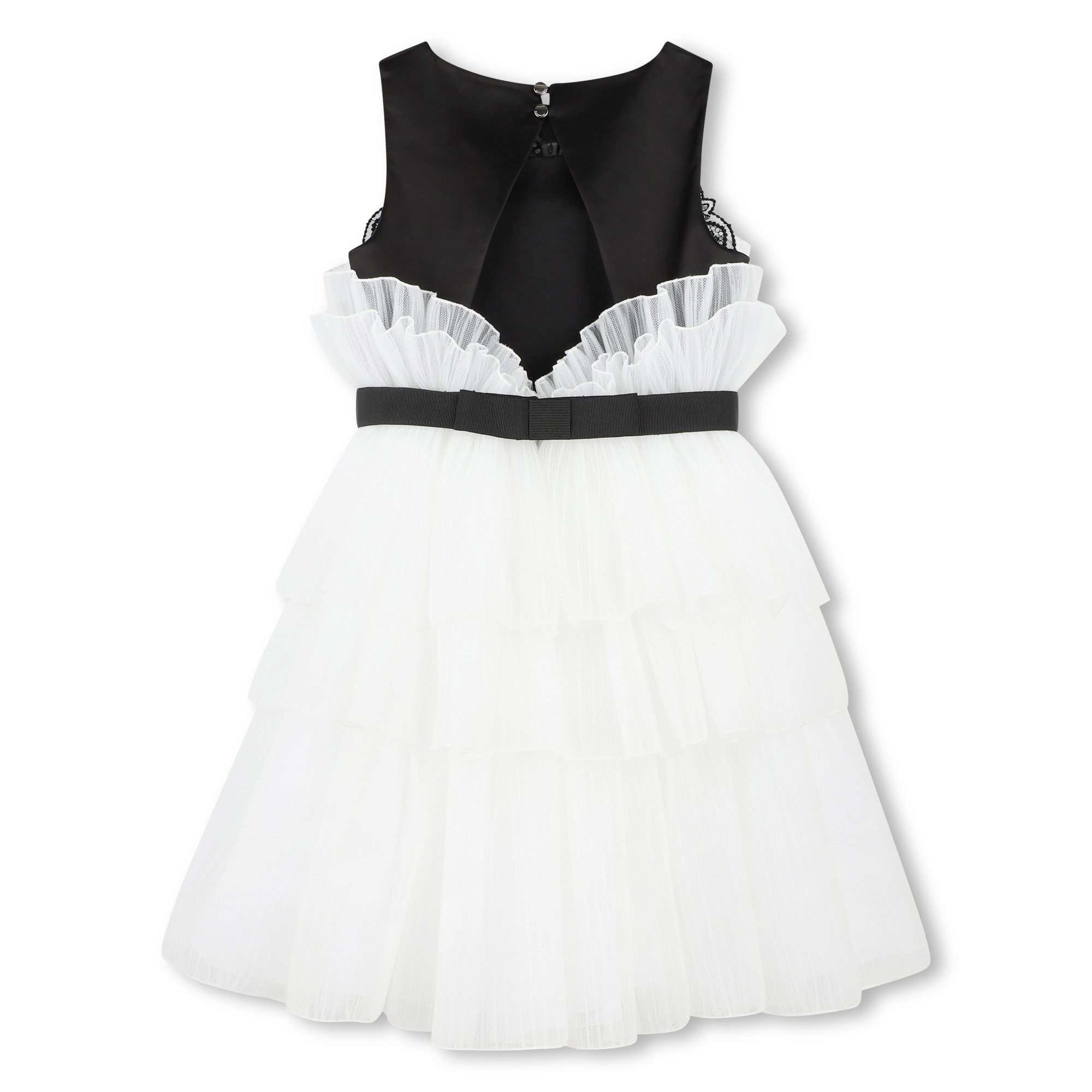 Frilled dress with trim GIVENCHY for GIRL