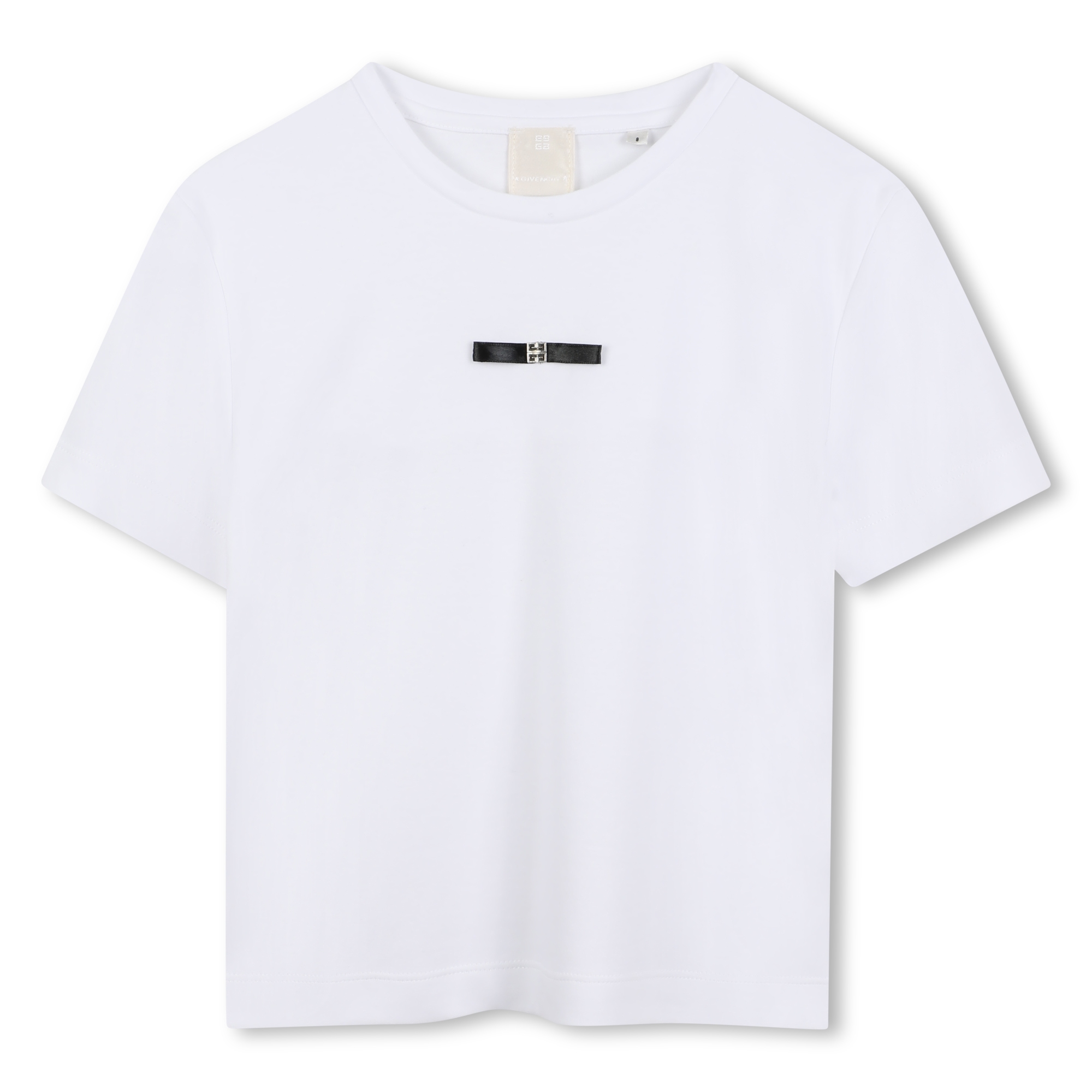 T-shirt à noeud en satin GIVENCHY pour FILLE