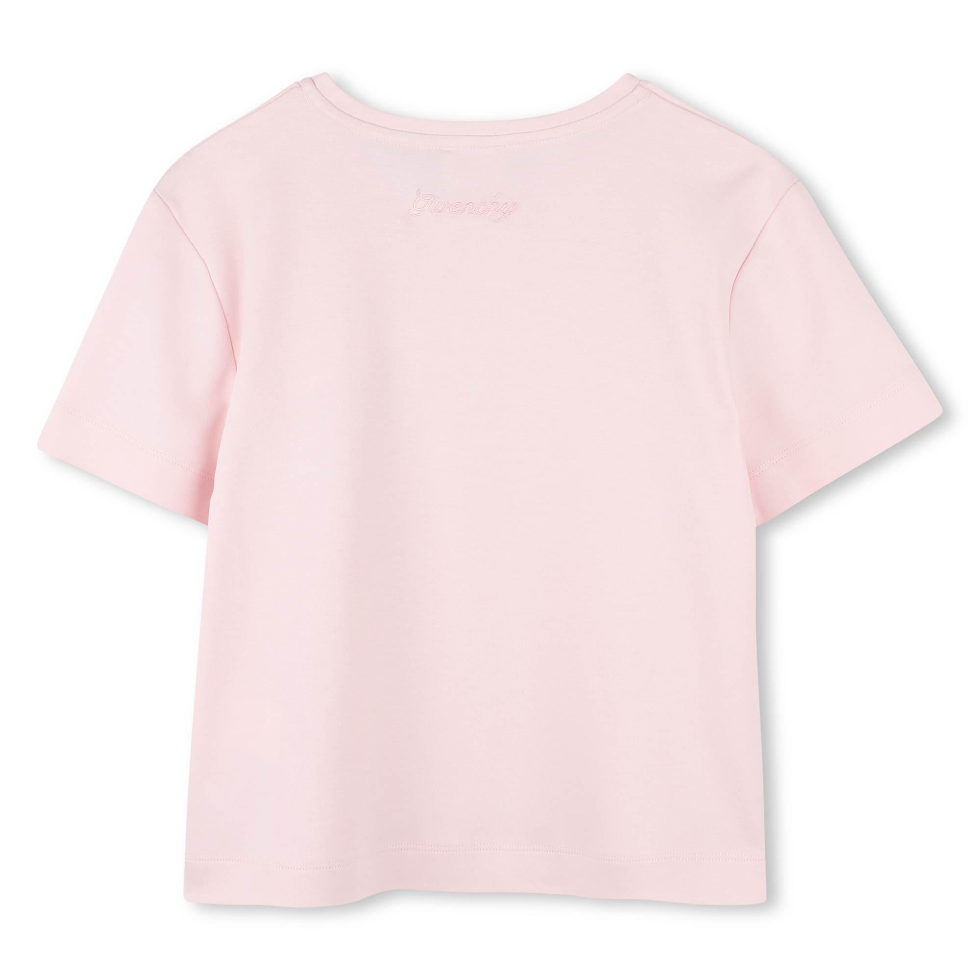 T-shirt coton à noeud en satin GIVENCHY pour FILLE