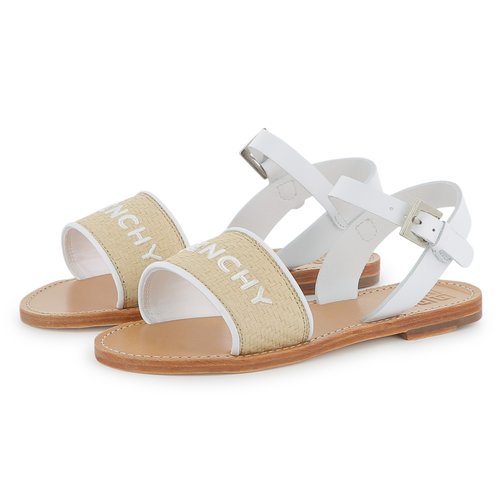 Buckled sandals with leather GIVENCHY for GIRL