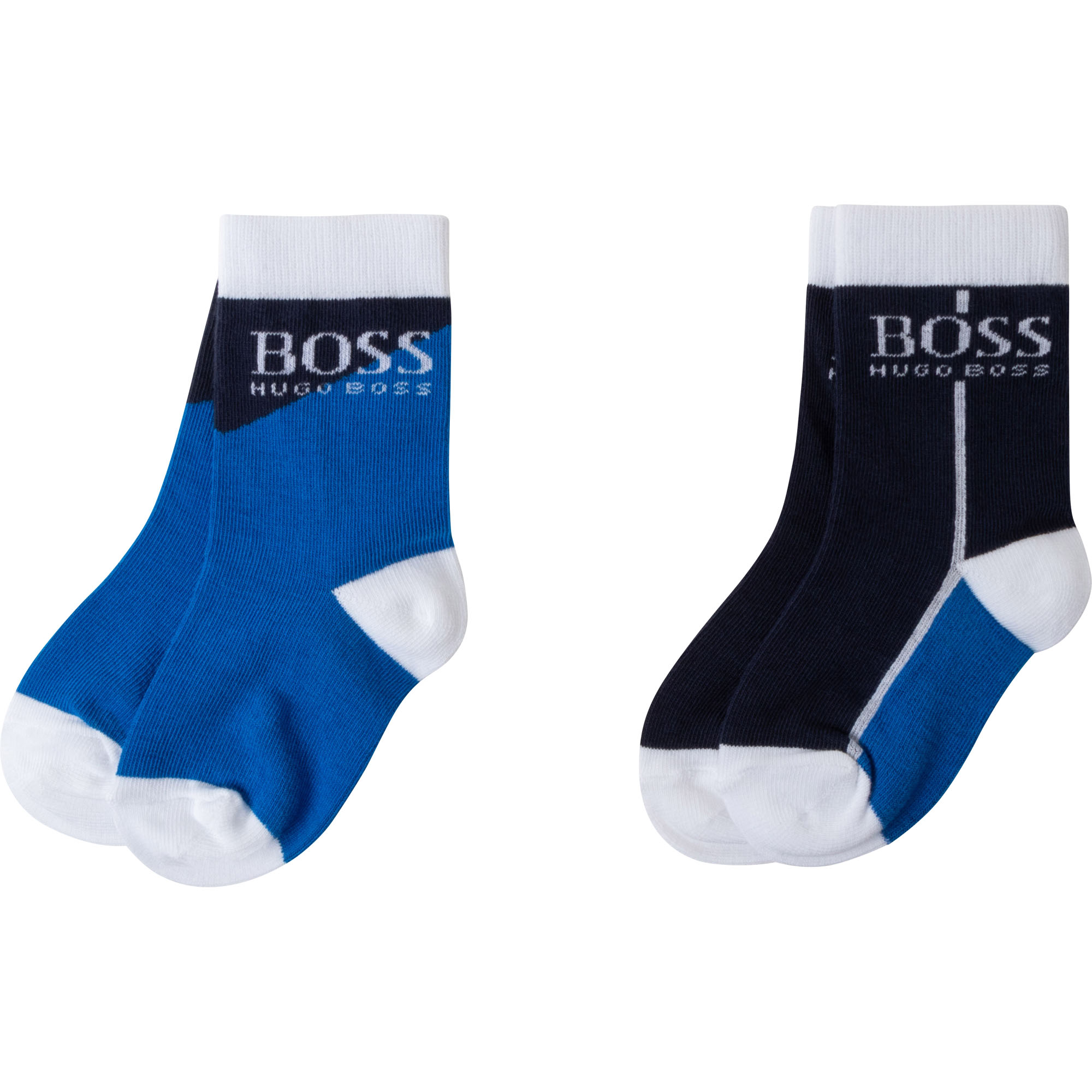 BOSS Lot 2 paires de chaussettes GARCON 17 Bleu