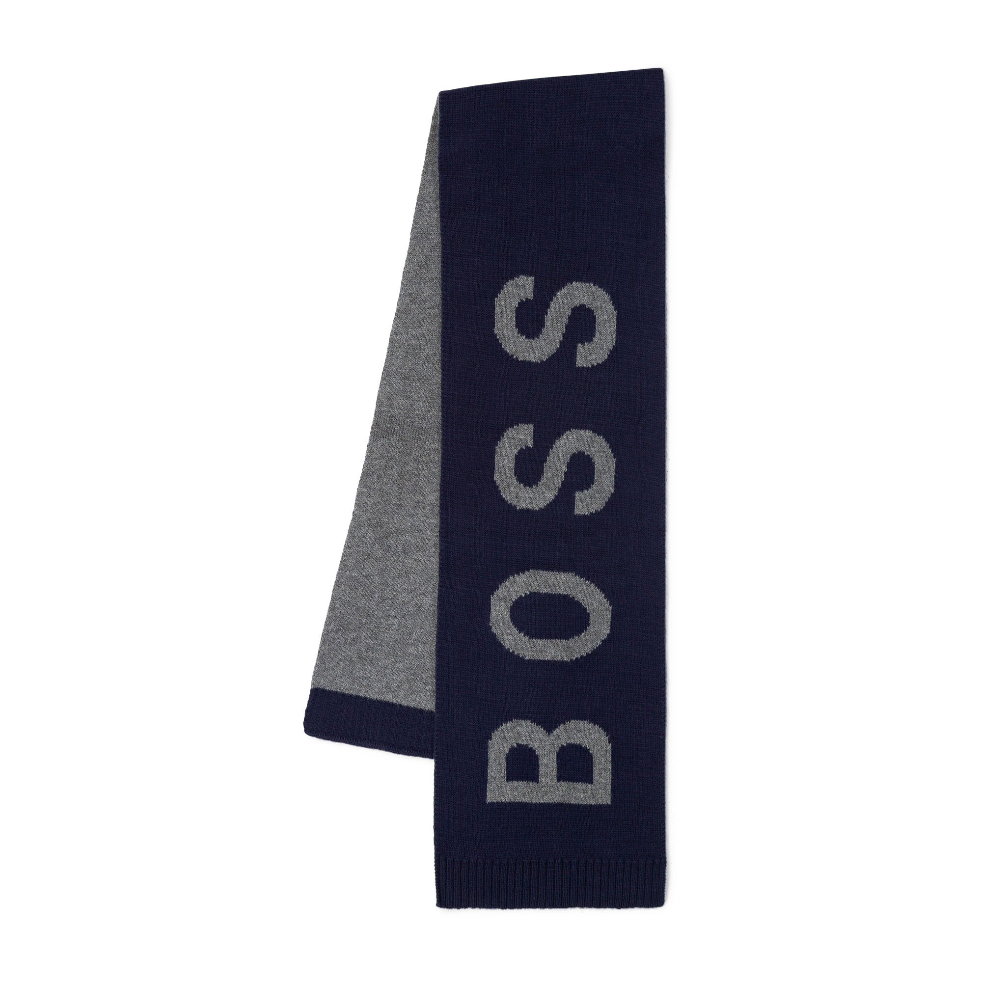 Écharpe bicolore tricot coton BOSS pour GARCON