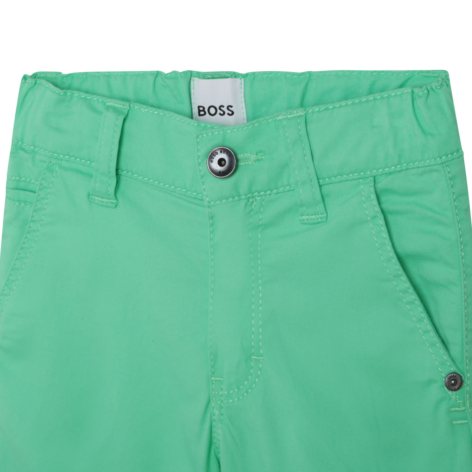 Bermuda shorts with logo label BOSS for BOY