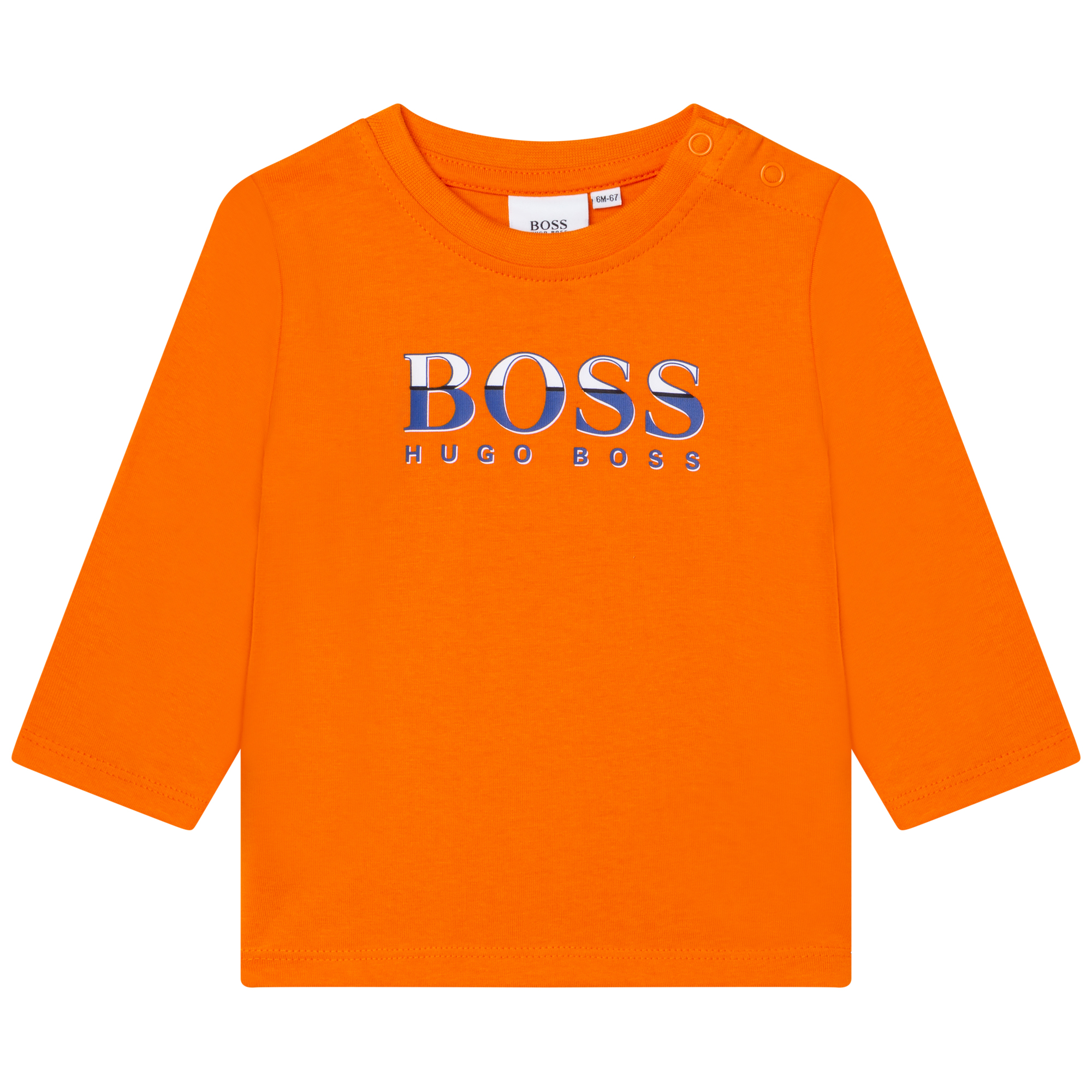 BOSS T-shirt jersey pressionné GARCON 2A Orange