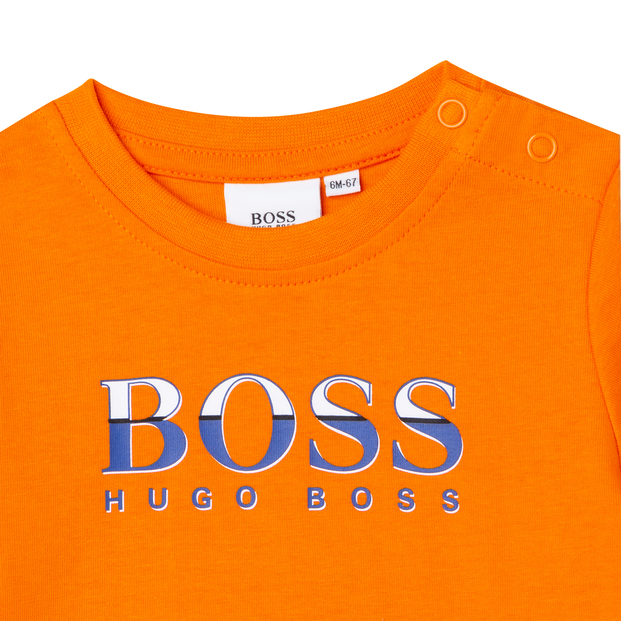 Jersey T-shirt with press studs BOSS for BOY