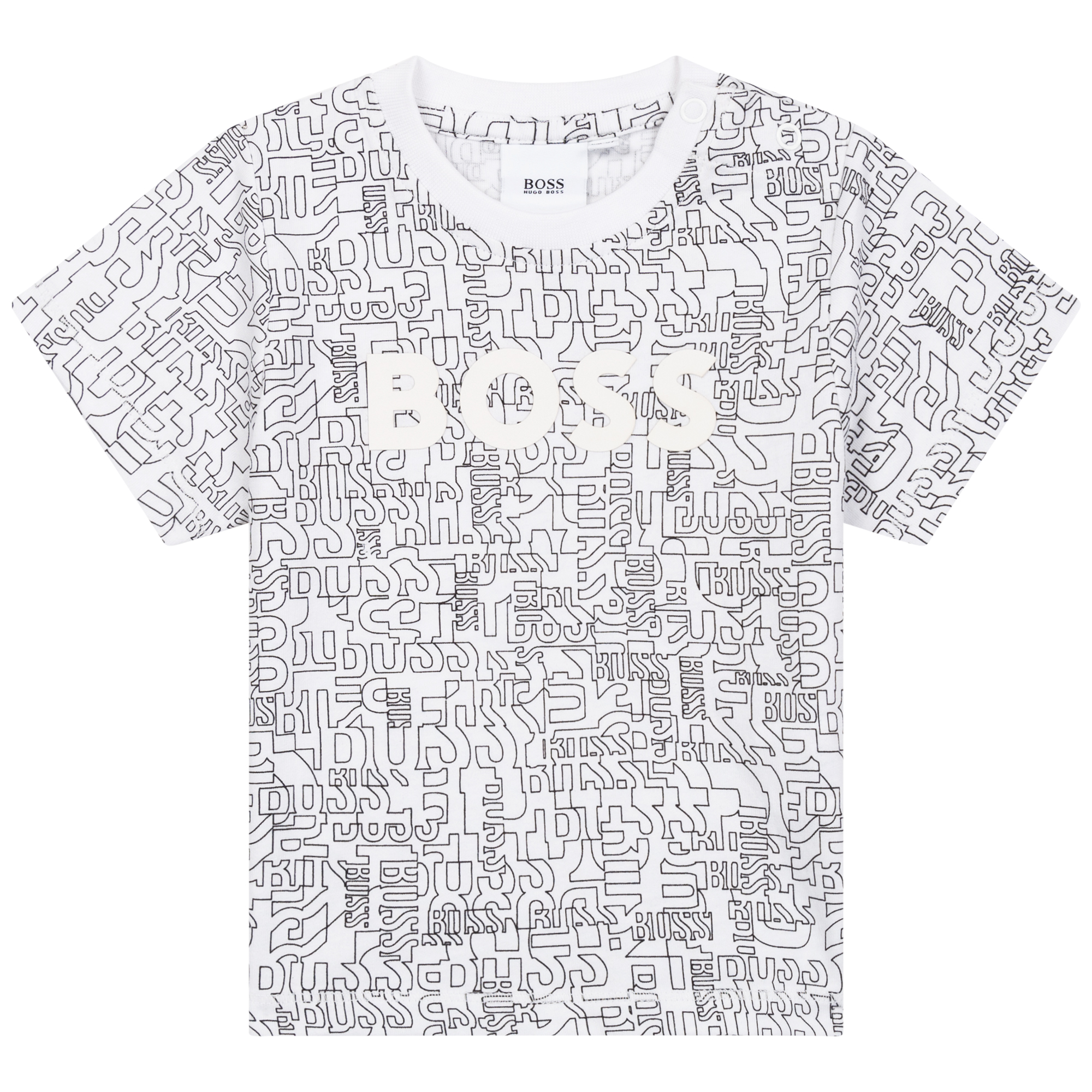 T-shirt en coton imprimé BOSS pour GARCON
