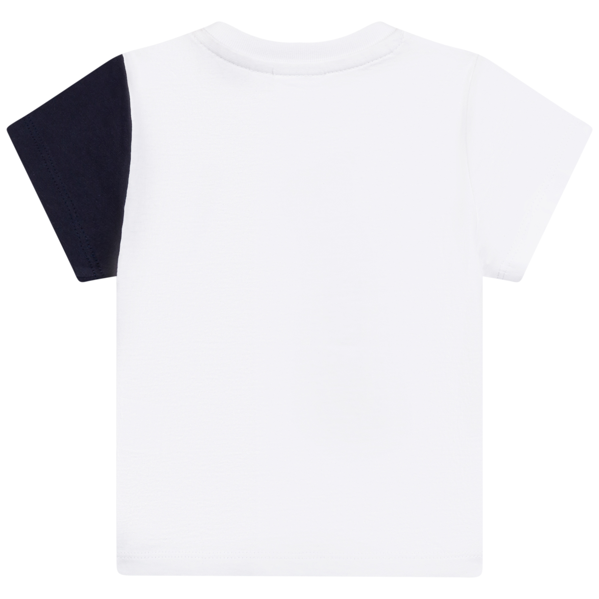 T-shirt bicolore avec logo BOSS pour GARCON