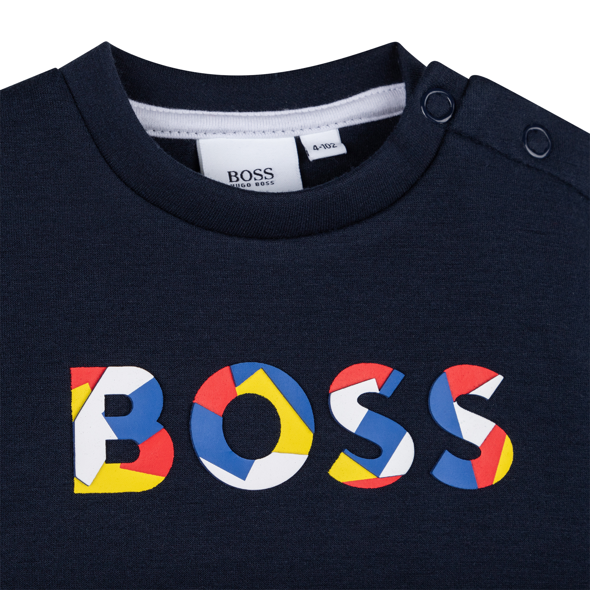 Sweatshirt with multicoloured 3D logo BOSS for BOY